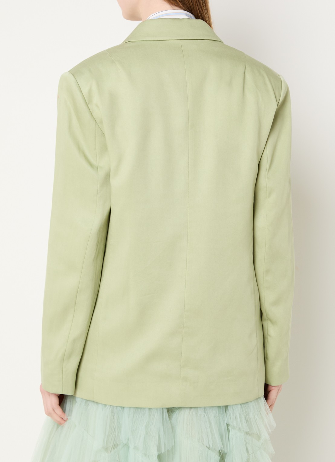 Essentiel Antwerp Blazer met klepzakken - achterkant lichtgroen