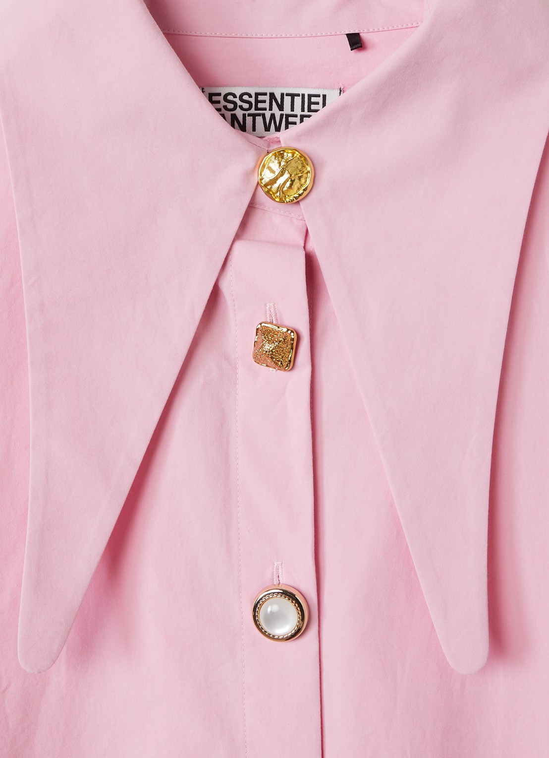 Essentiel Antwerp Blouse met kraag - detail 3 roze