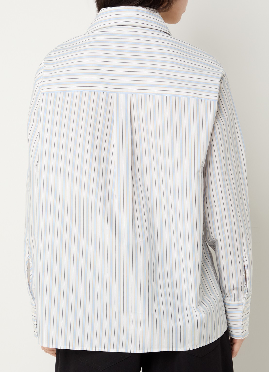 Essentiel Antwerp Blouse met kraag - achterkant 2 lichtblauw