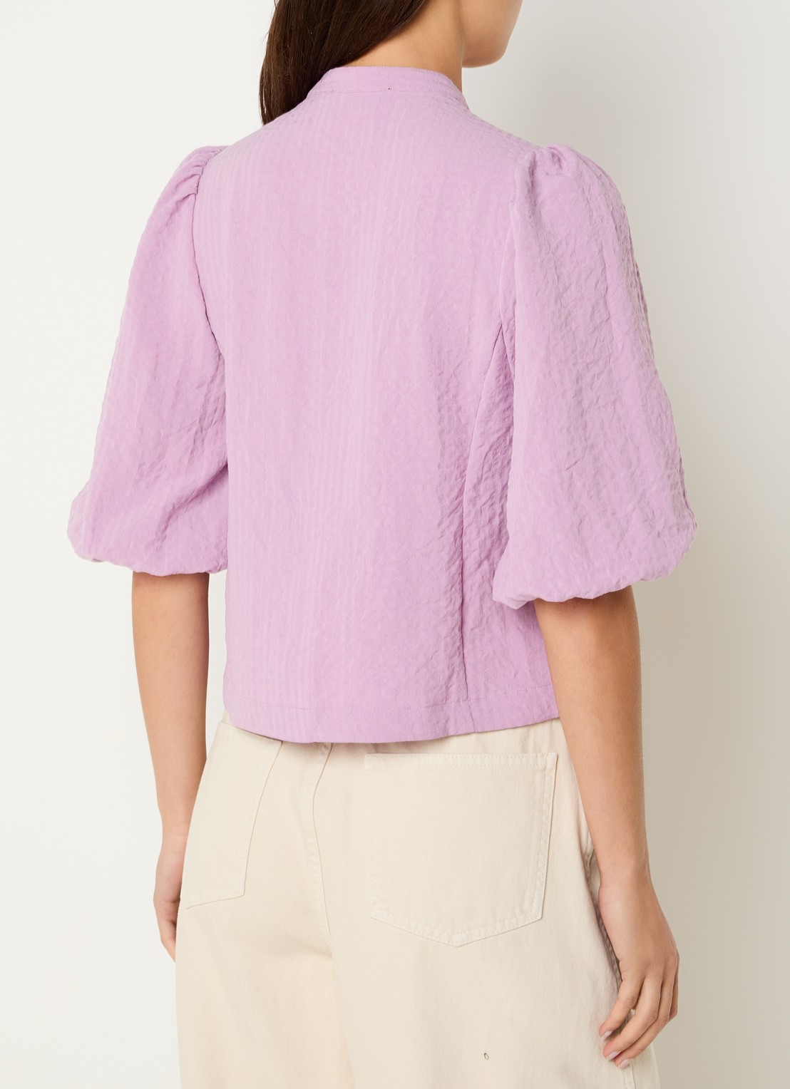 Essentiel Antwerp Blouse met pailletten - achterkant 3 paars