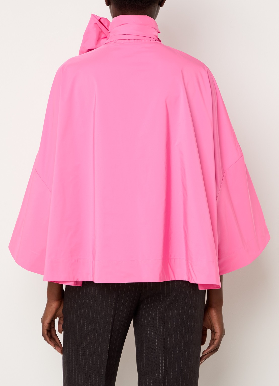 Essentiel Antwerp Igator oversized tuniek met strikkraag - achterkant 2 roze