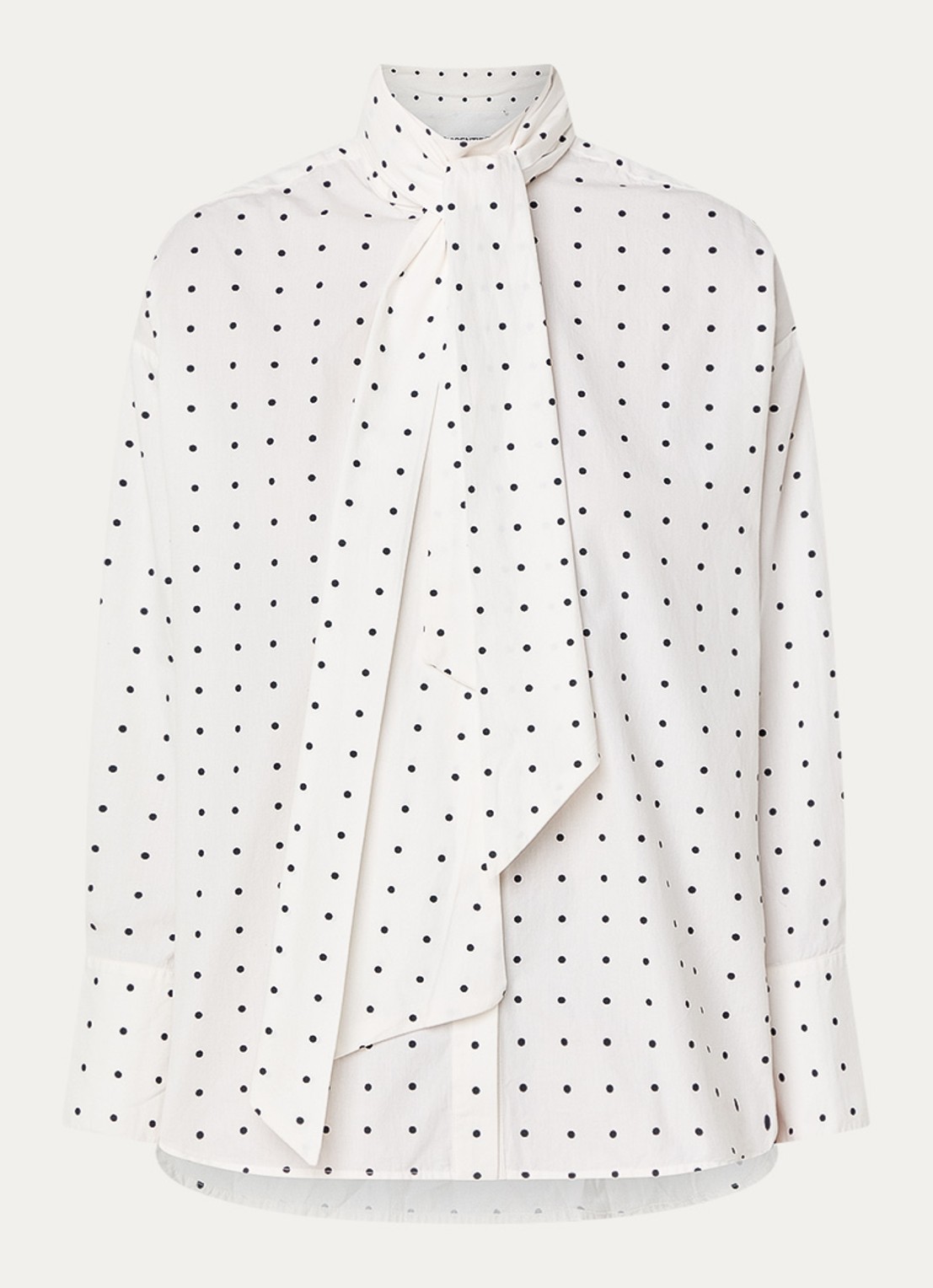 Essentiel Antwerp Imoverit blouse met stippenprint - voorkant 3 wit