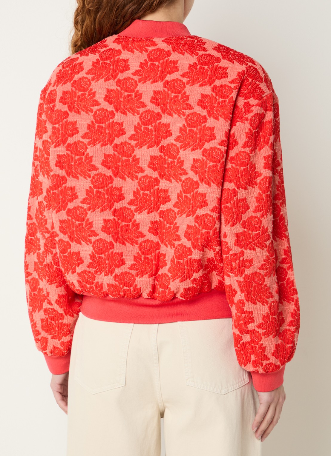 Essentiel Antwerp Jack met print - achterkant rood