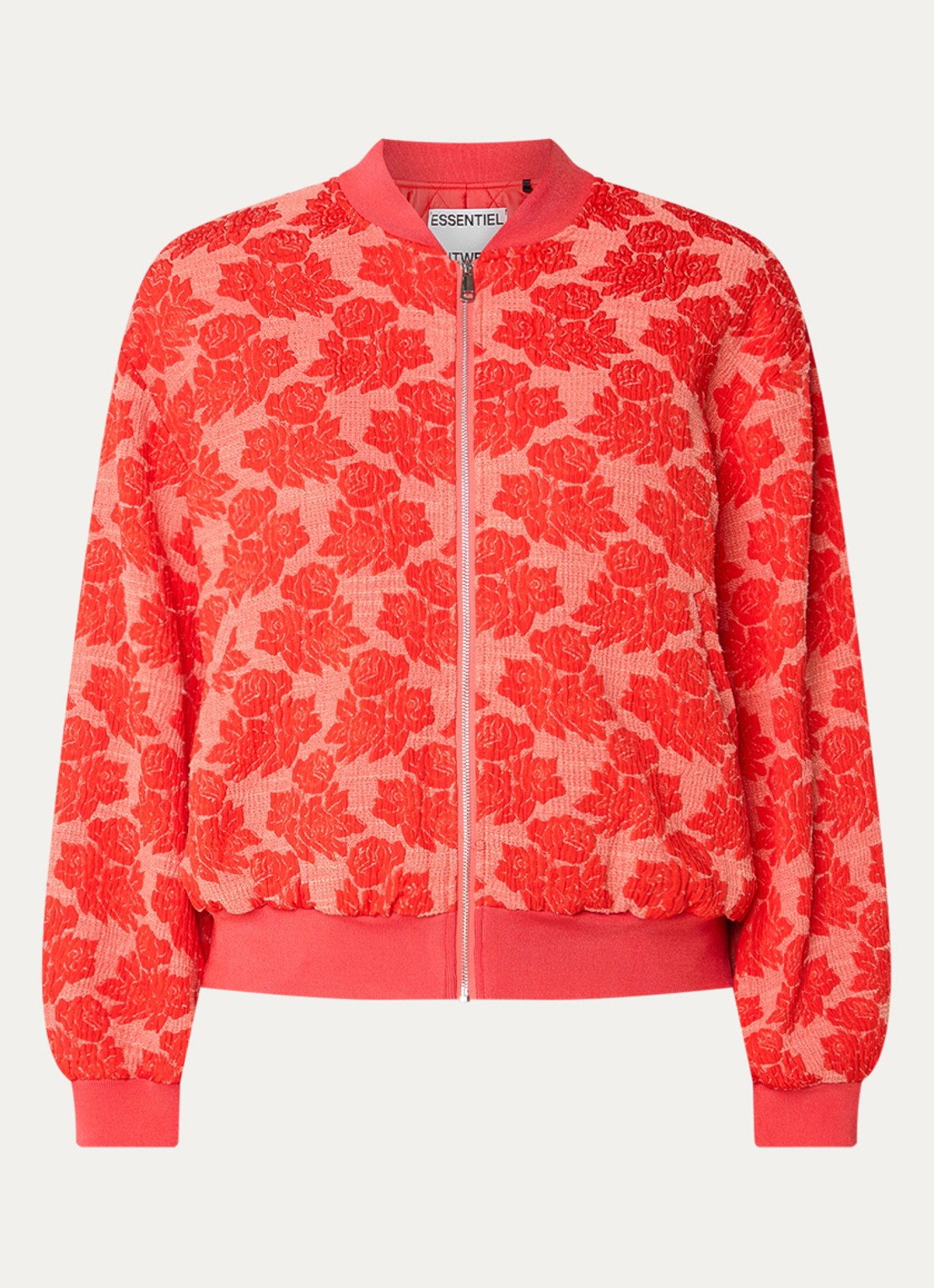 Essentiel Antwerp Jack met print - voorkant 2 rood