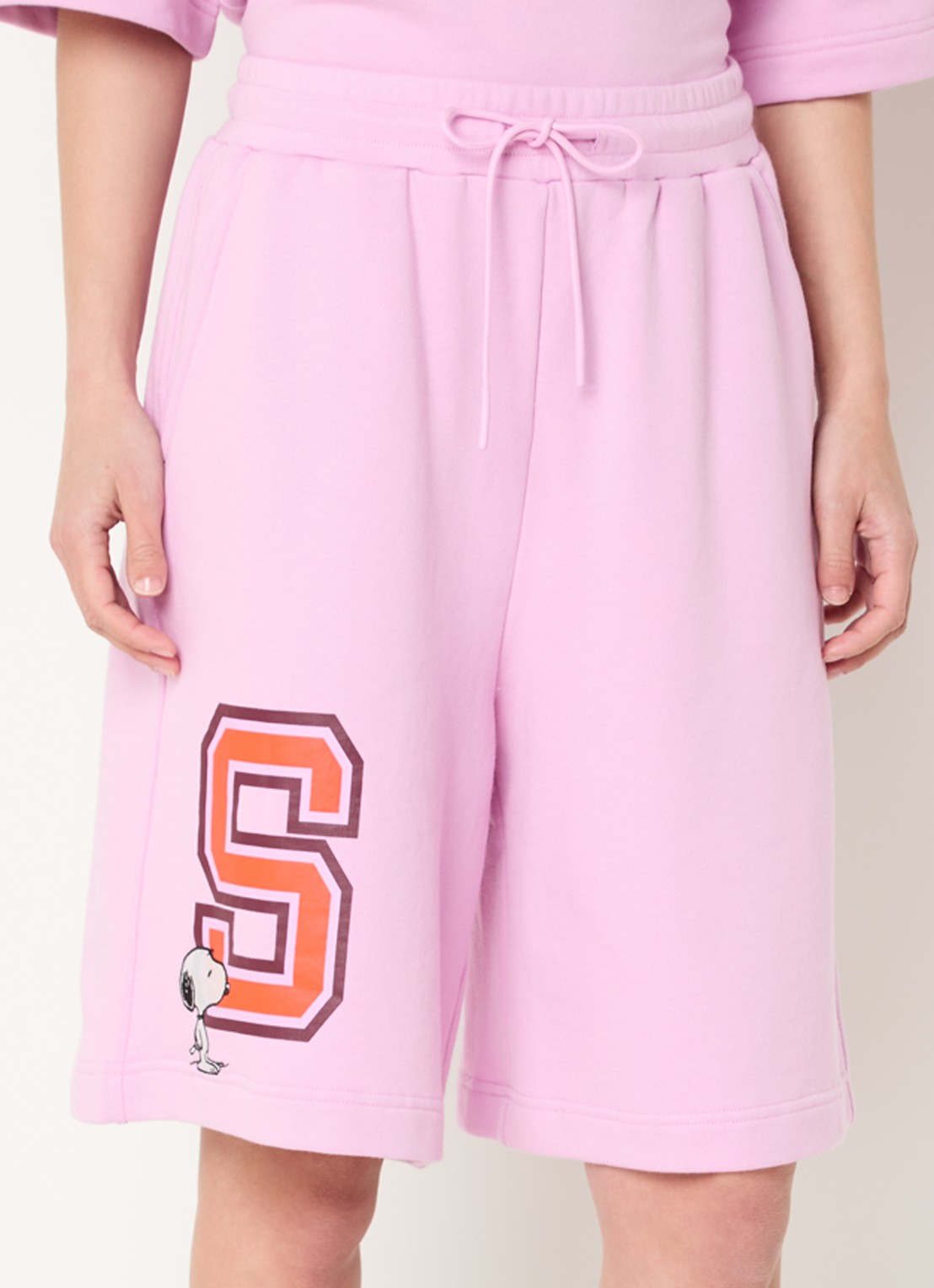 Essentiel Antwerp Jasket low waist loose fit broek met steekzakken - detail 2 roze