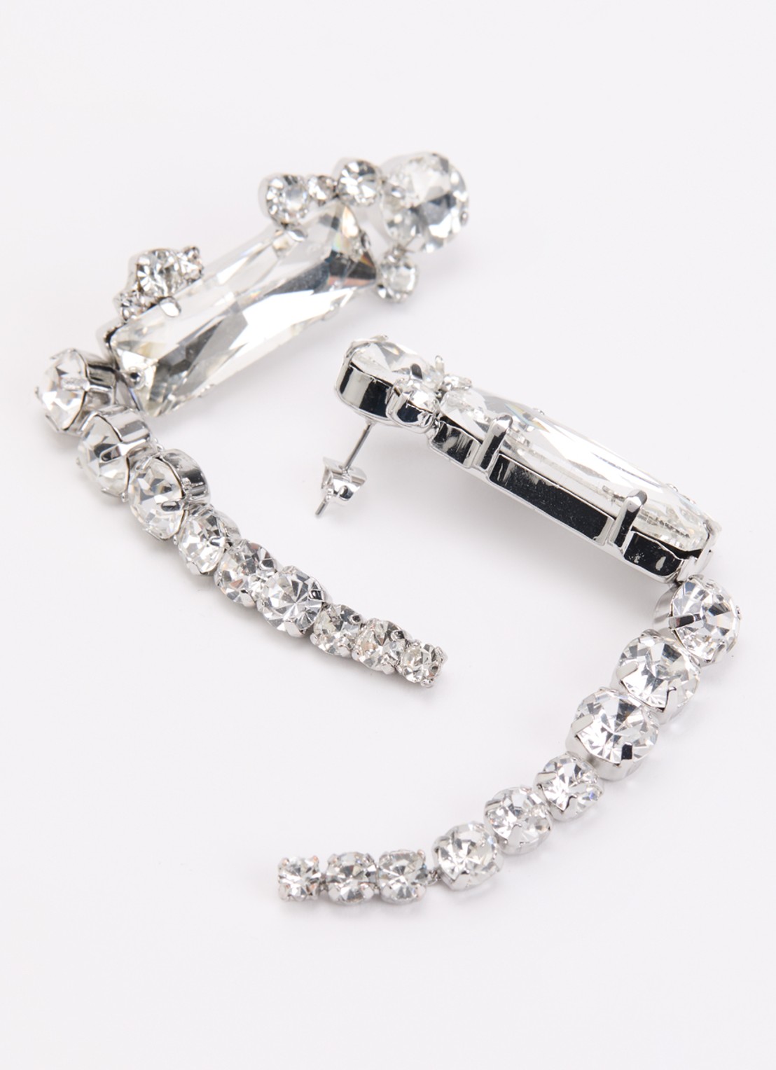Essentiel Antwerp Jastrit oorhanger met kristal - detail 3 zilver