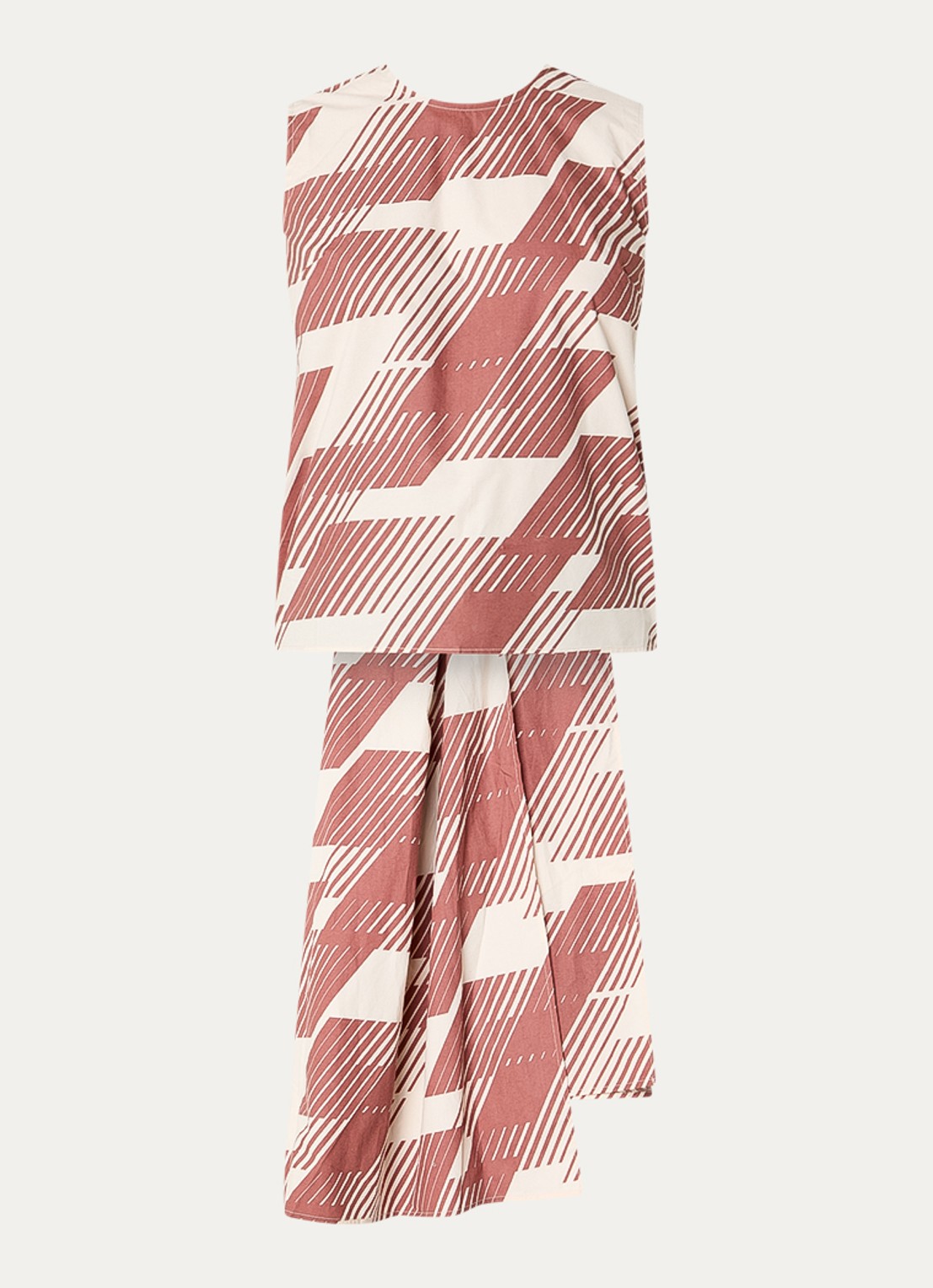 Essentiel Antwerp Jelani top met gestrikt detail en rugdecolleté - voorkant 2 bruin