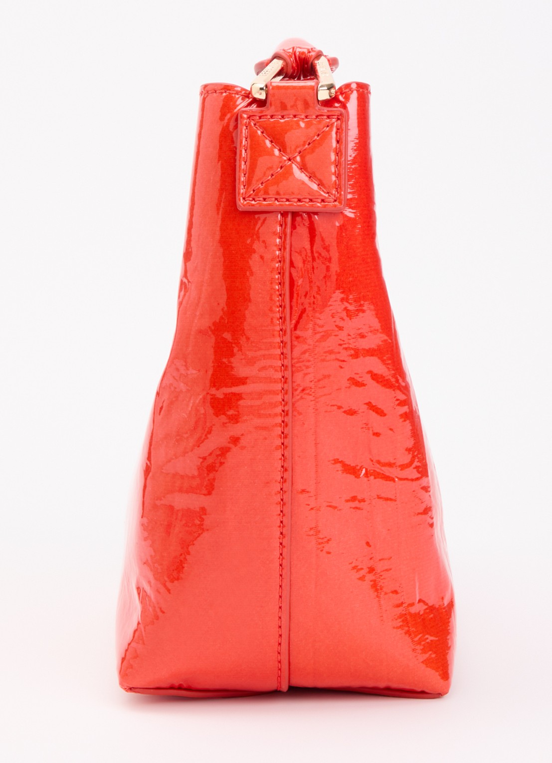 Essentiel Antwerp Jhossi handtas van leer met afneembare schouderriem - detail 3 oranjerood