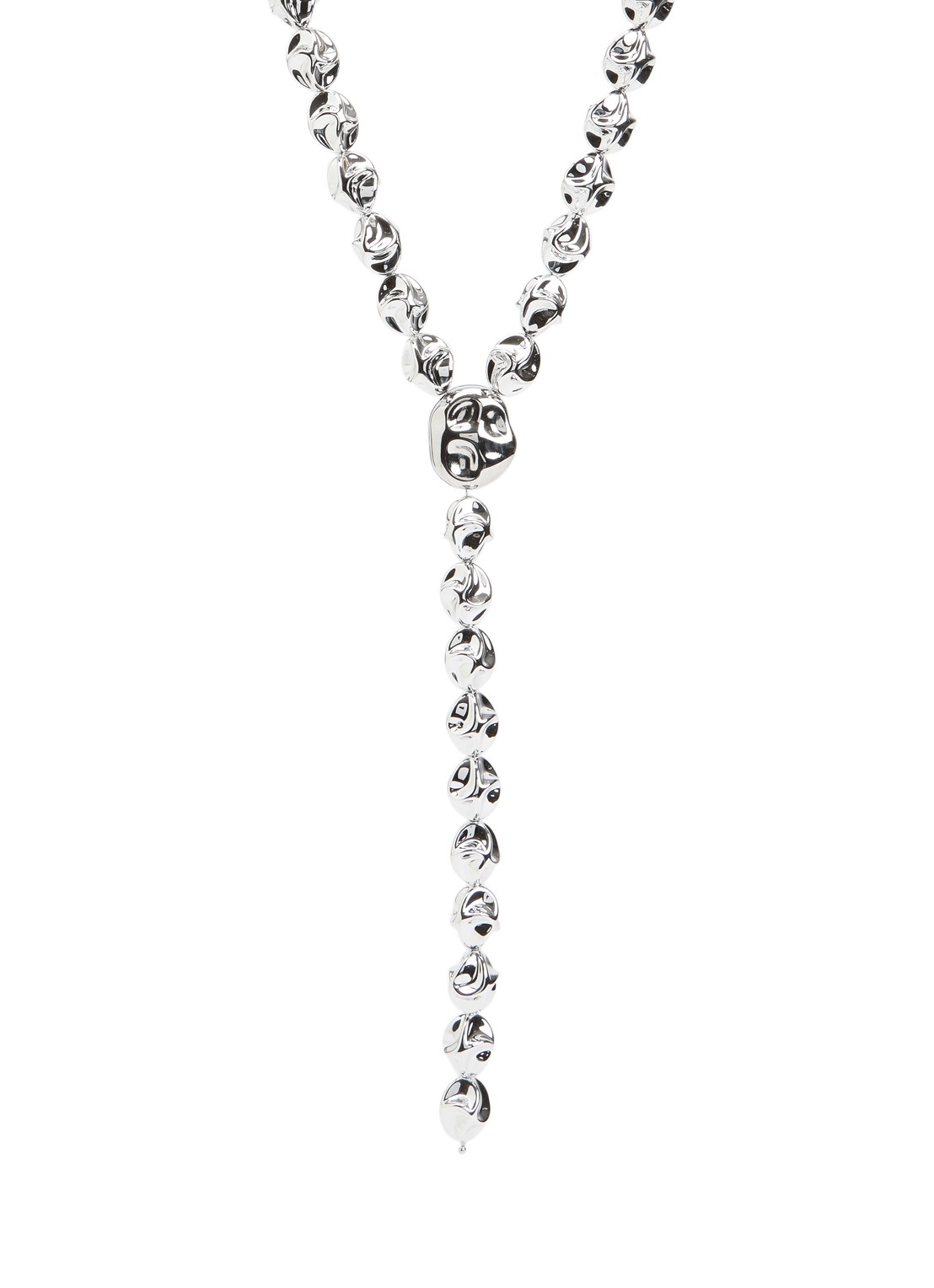 Essentiel Antwerp Jiscool ketting met hanger - voorkant 4 zilver