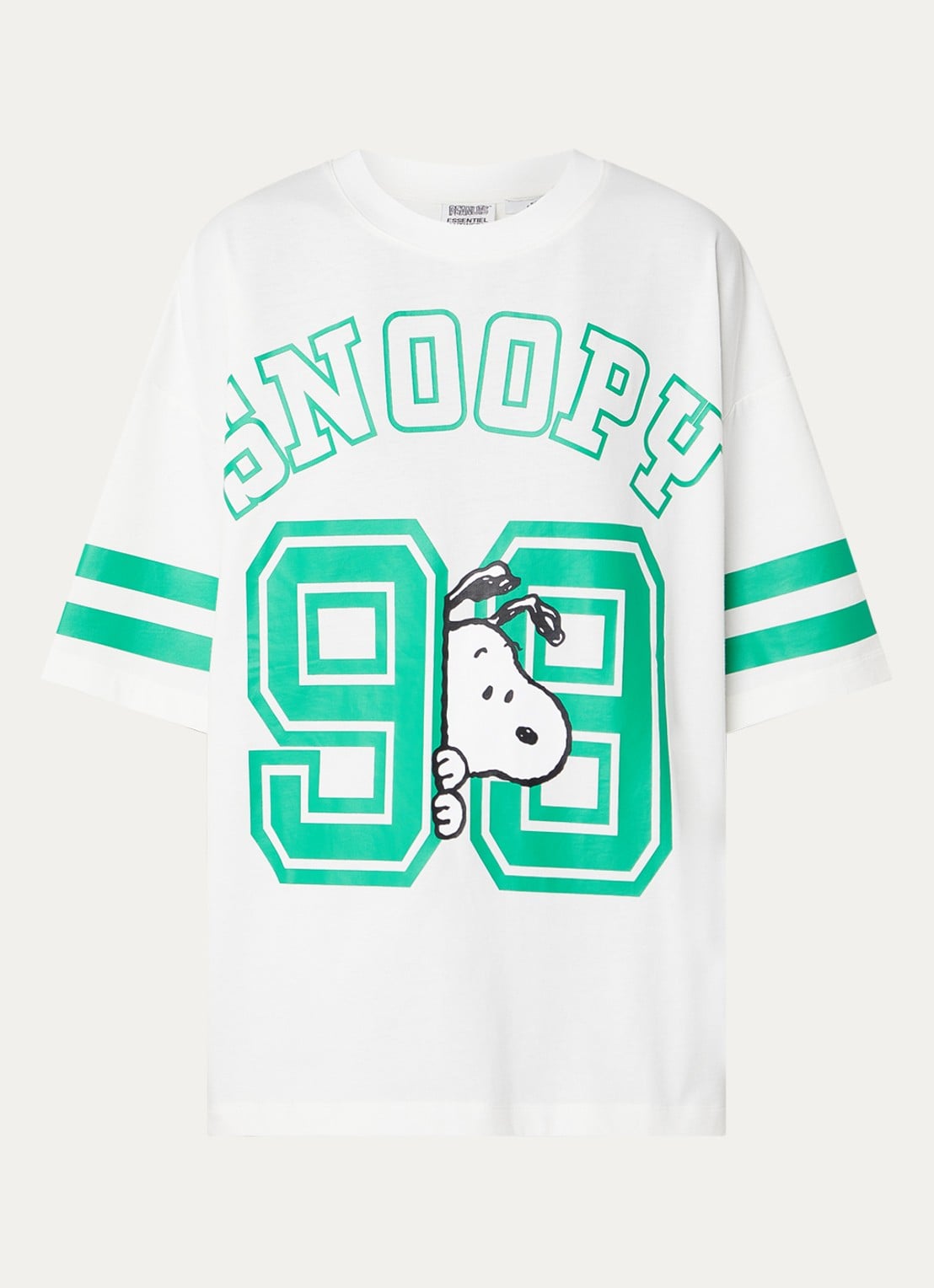 Essentiel Antwerp Joopio T-shirt met front- en backprint - voorkant 2 wit