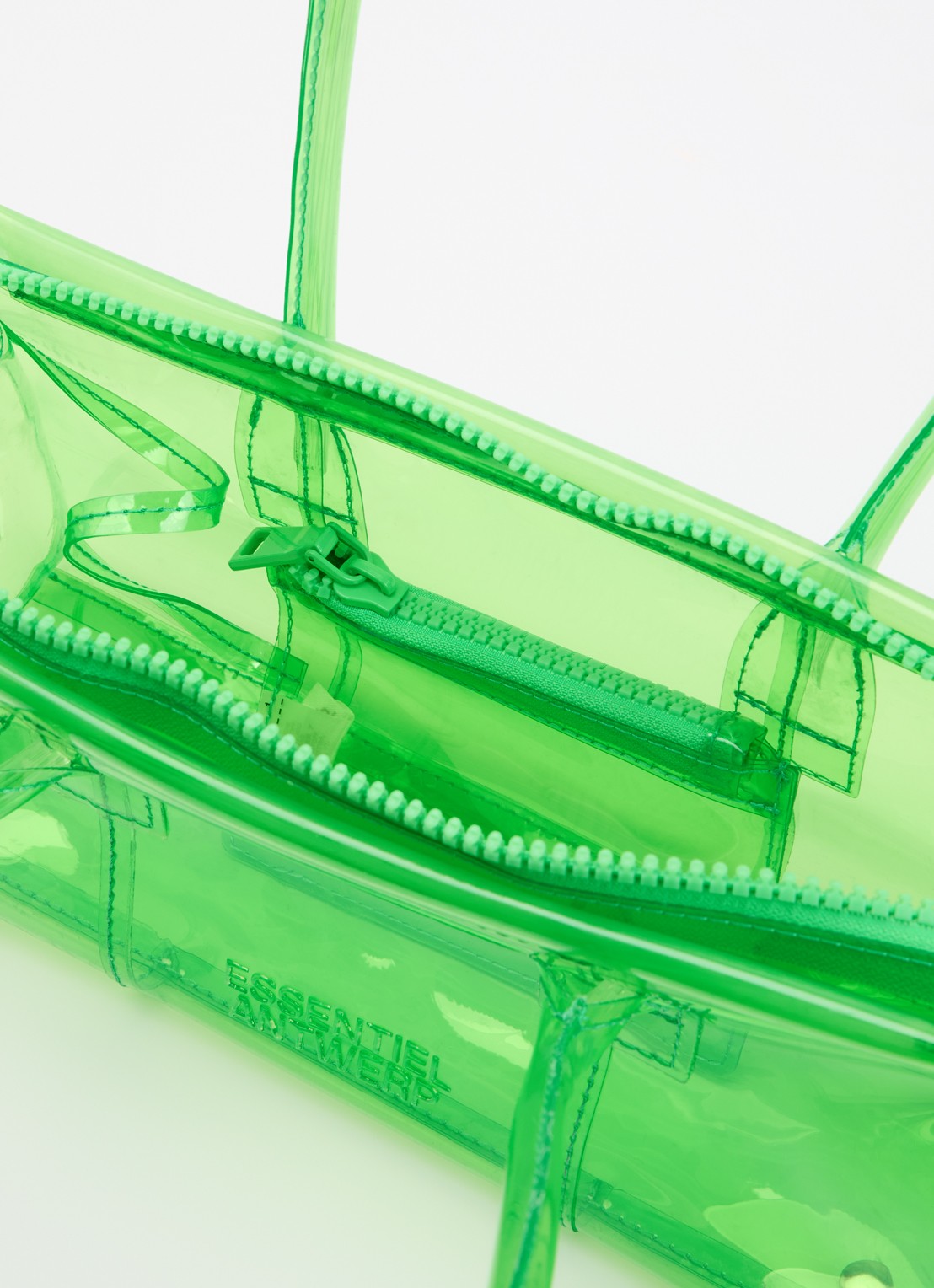 Essentiel Antwerp Joway schoudertas met logo  - detail 3 groen