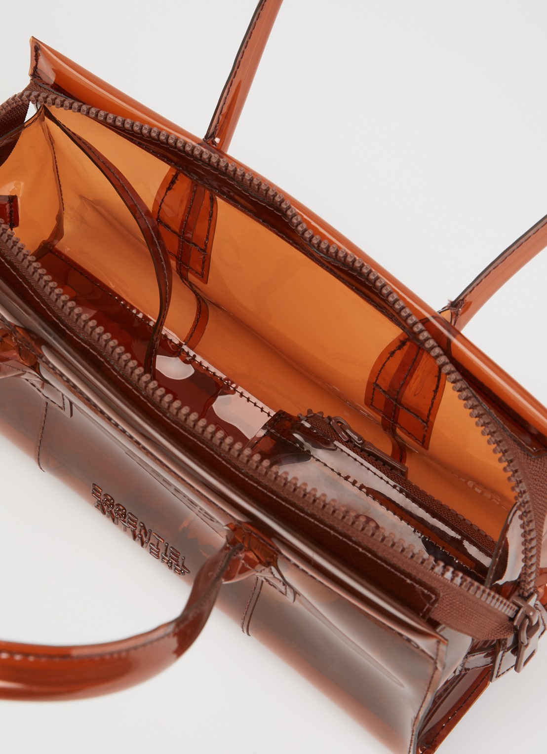 Essentiel Antwerp Joway schoudertas met logo  - detail 3 bruin