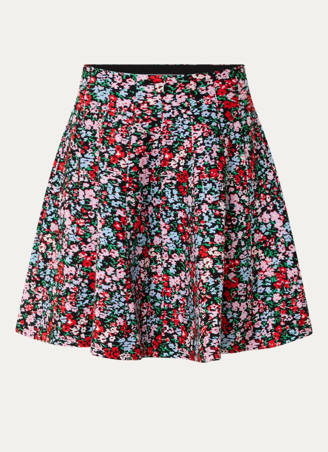 Essentiel Antwerp Konnie mini rok met print - voorkant rood