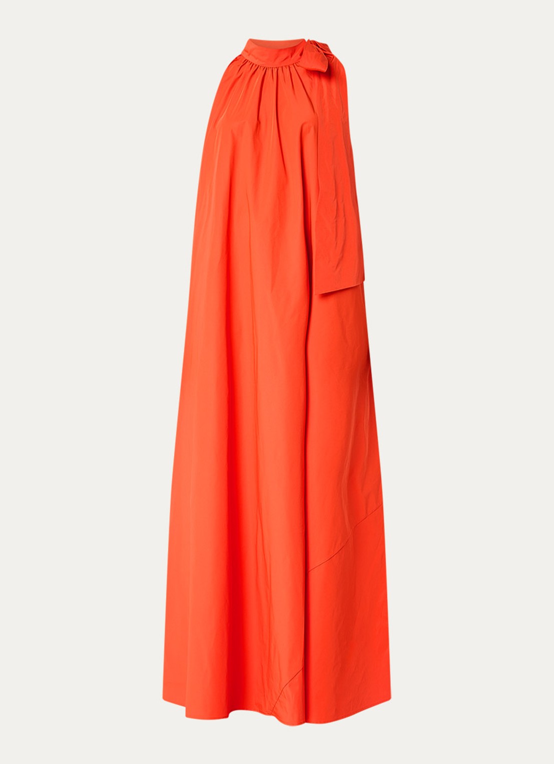 Essentiel Antwerp Maxi jurk met print - voorkant 2 oranjerood