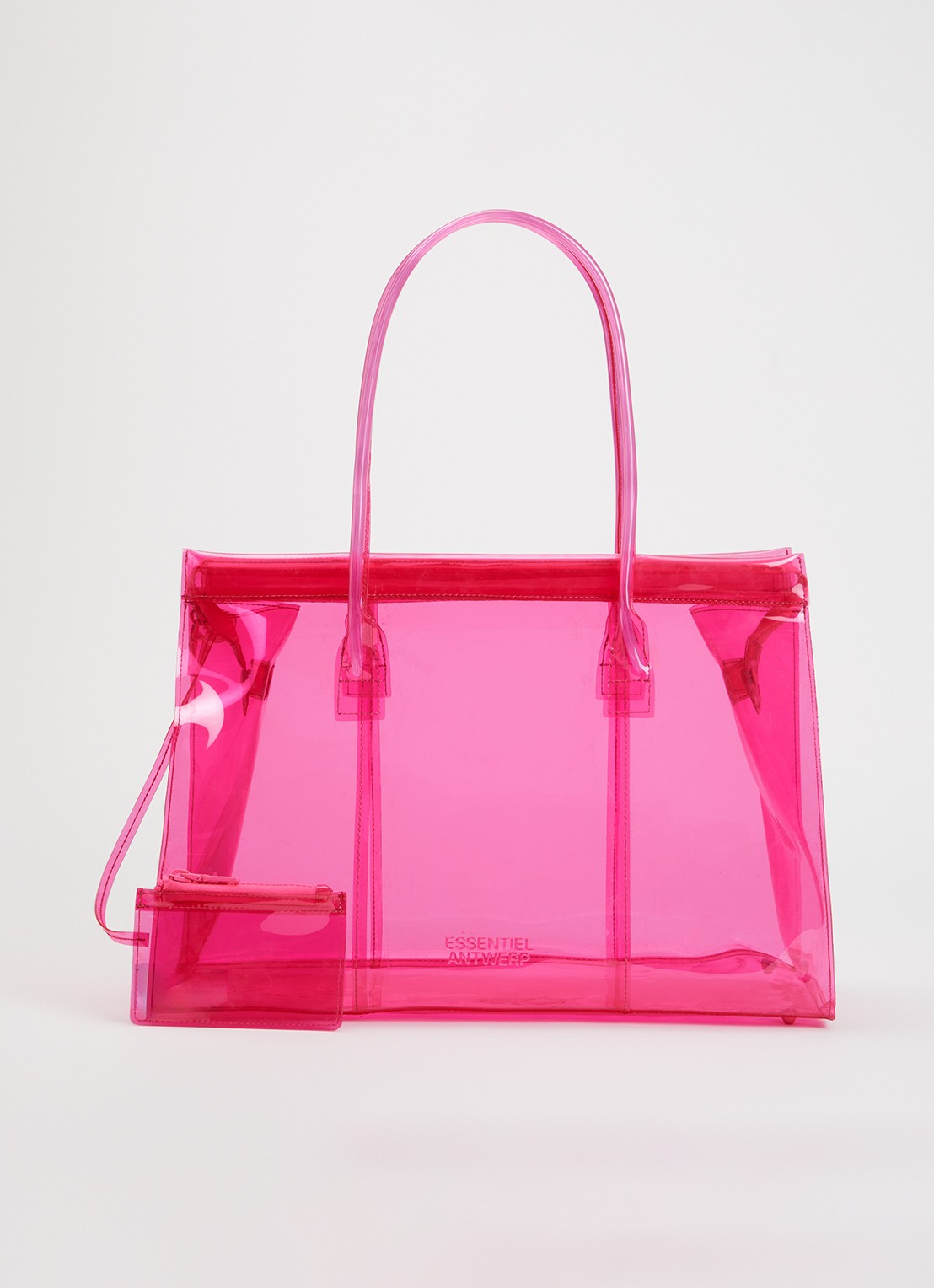 Essentiel Antwerp Shopper met uitneembaar etui - voorkant fuchsia
