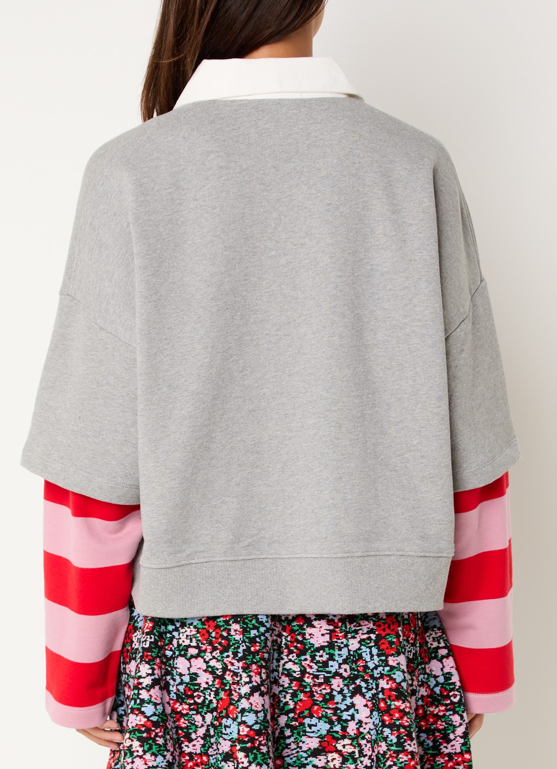Essentiel Antwerp Sweater met kraag - achterkant 2 zwart