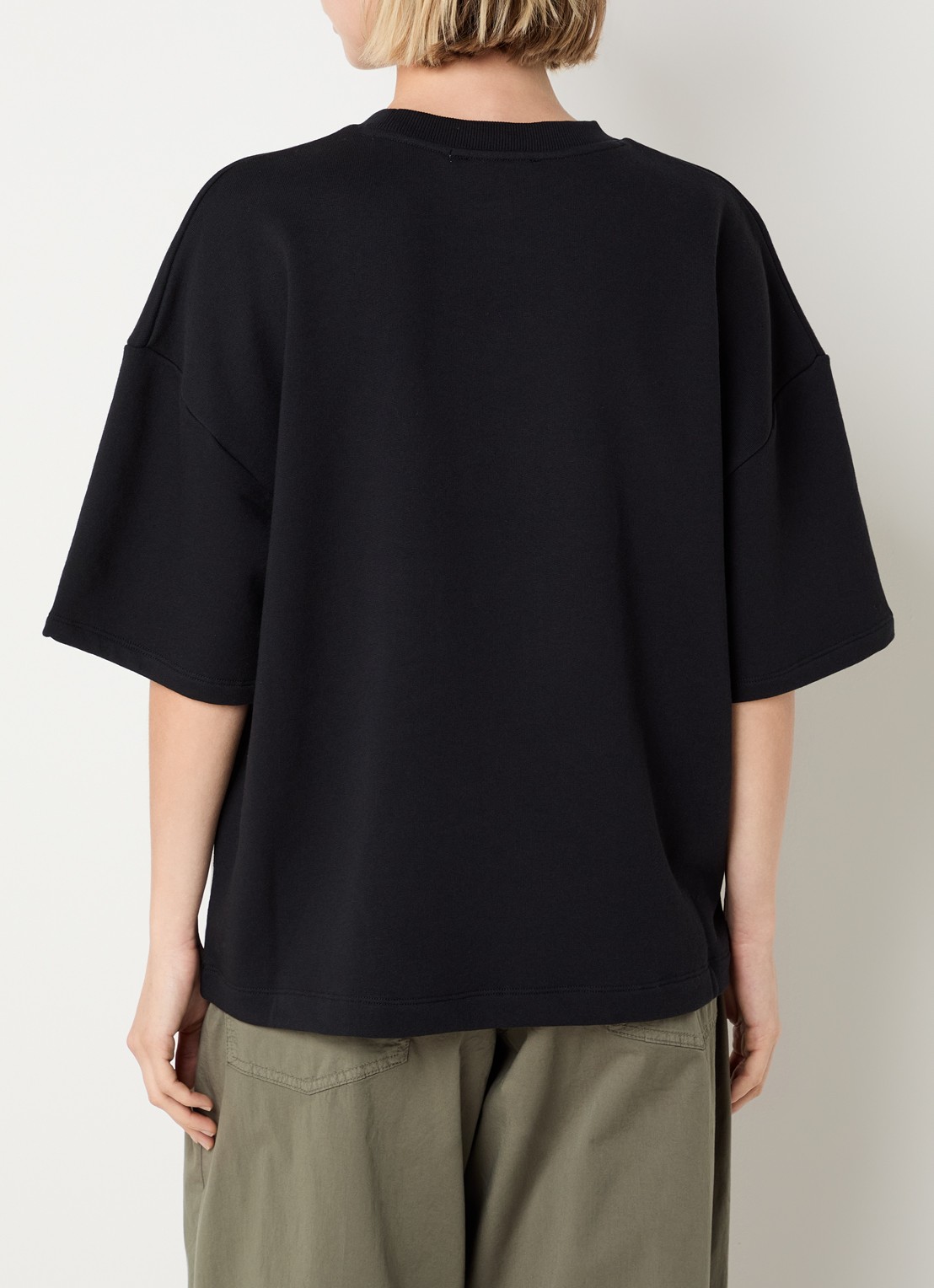 Essentiel Antwerp T-shirt met borduring - achterkant 4 donkerblauw