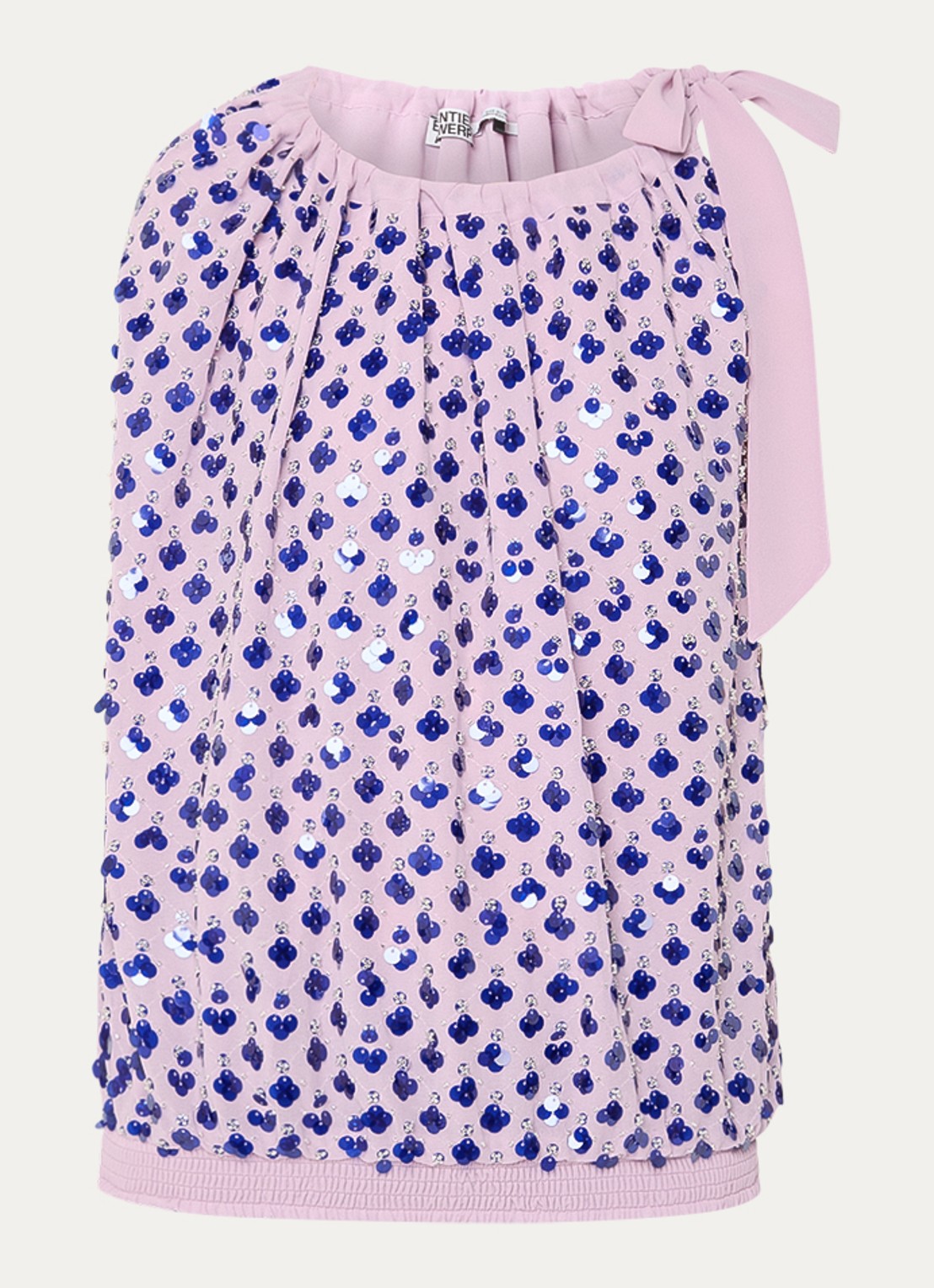 Essentiel Antwerp Top met pailletten - voorkant 3 lila