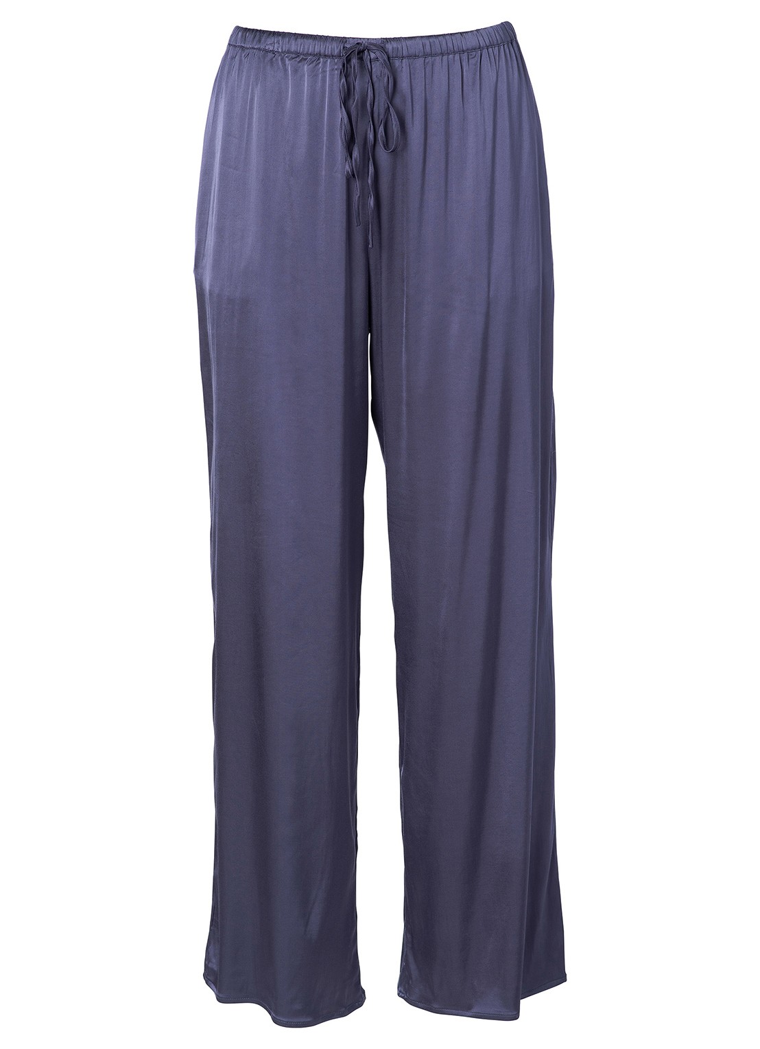 Essenza Ida loungebroek met glanzende finish - voorkant donkerblauw