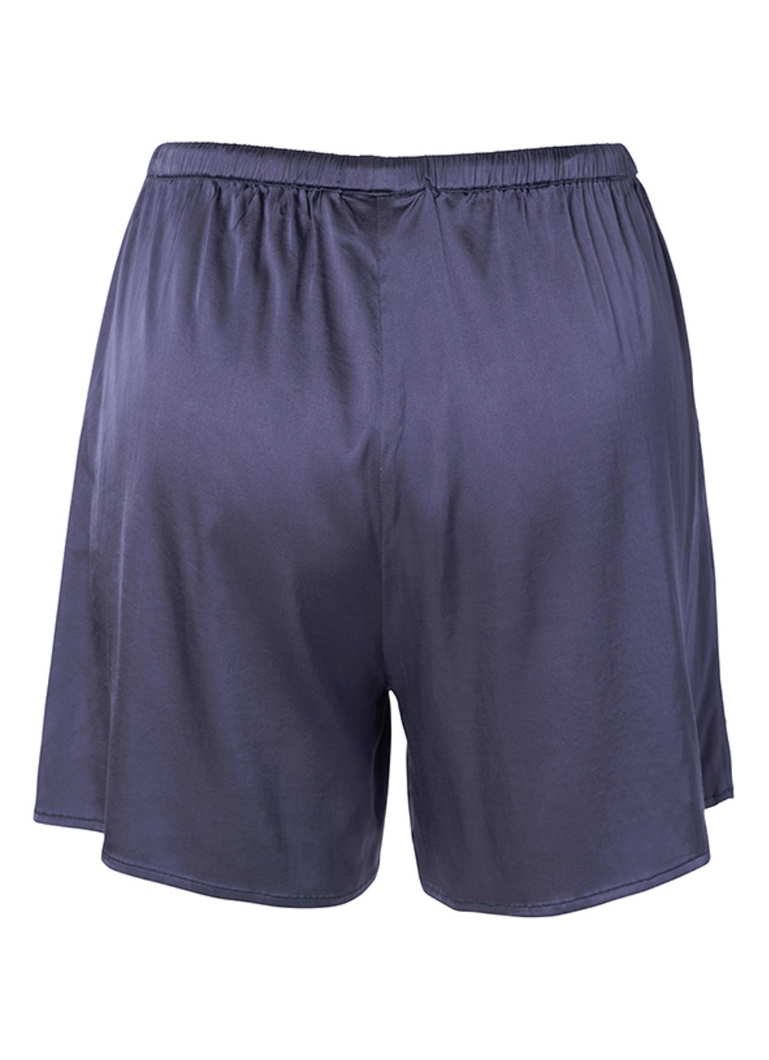 Essenza Ida pyjamashorts van satijn - voorkant 5 donkerblauw