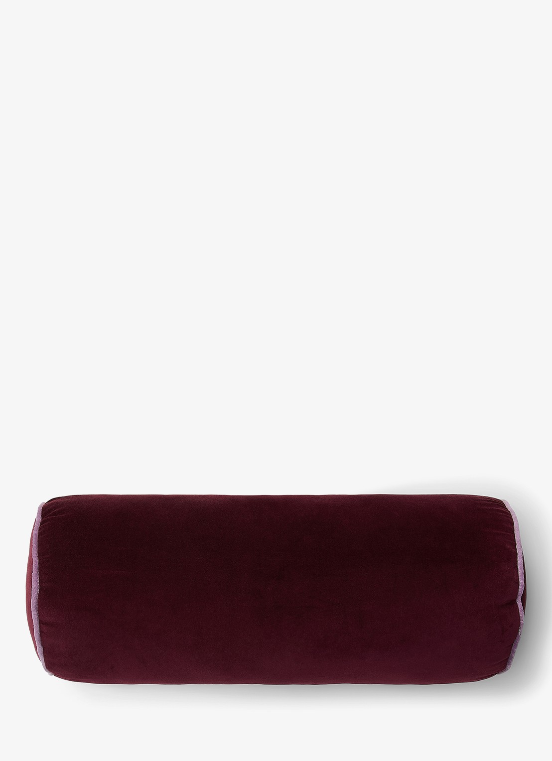 Essenza Luise sierkussen van fluweel 50 x 22 cm - voorkant 2 bordeauxrood