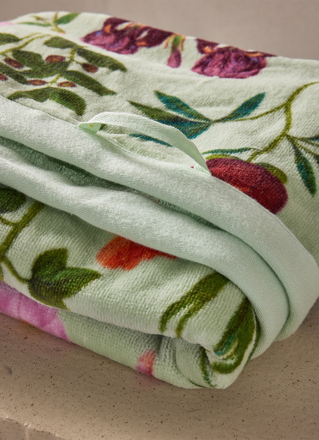 Essenza Marigold badlaken - 500 gr/m2 - 70 x 140 cm - detail 3 mint