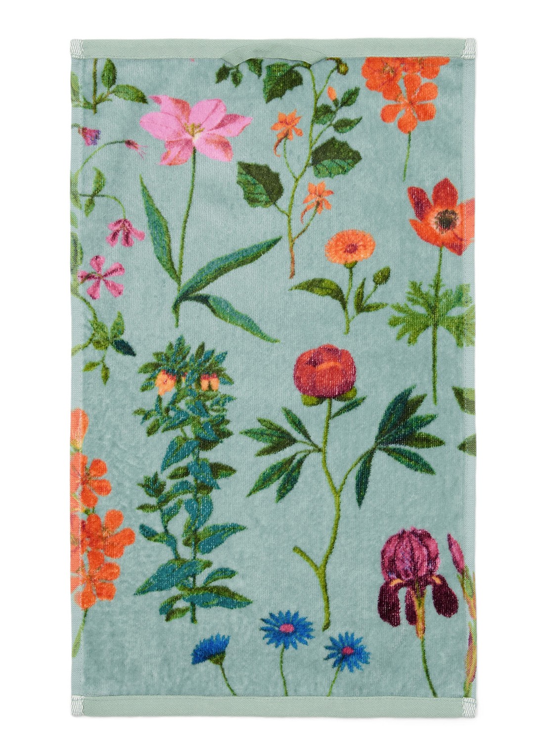 Essenza Marigold gastendoek - 500gr/m2  - 30 x 50 cm - voorkant mint