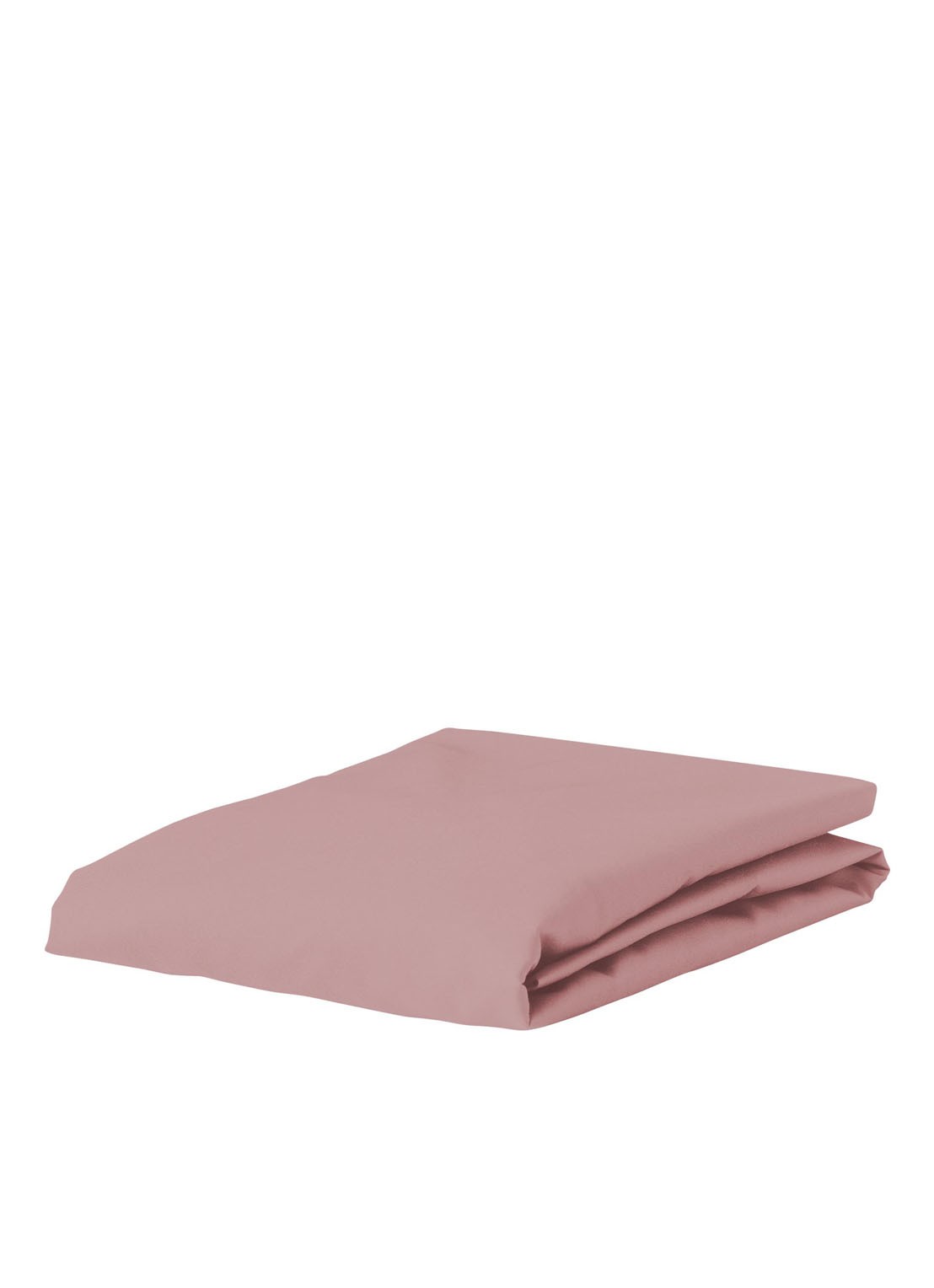 Essenza Minte hoeslaken van katoensatijn 300TC, hoekhoogte 35 cm - voorkant oudroze