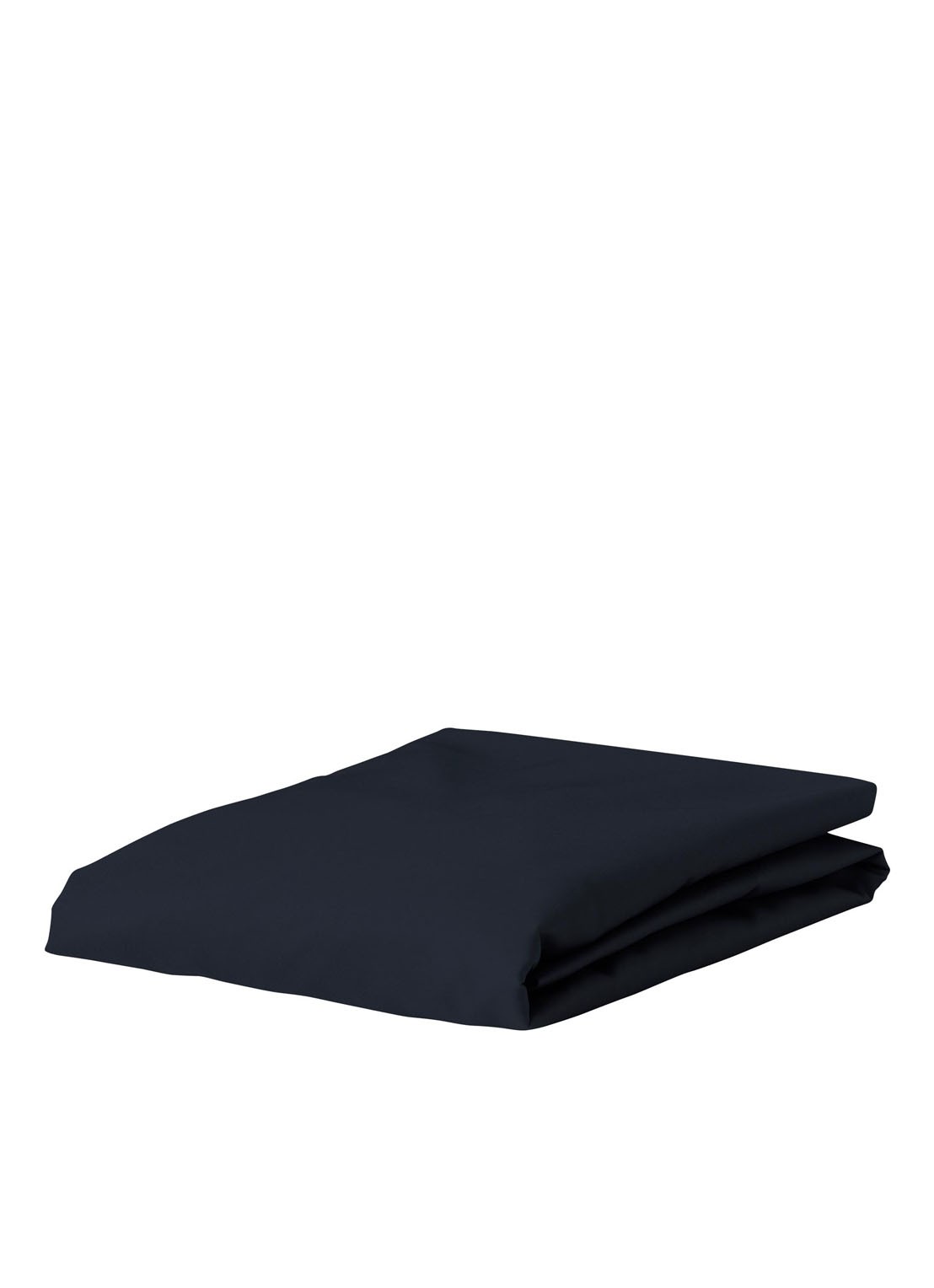 Essenza Minte hoeslaken van katoensatijn 300TC, hoekhoogte 35 cm - voorkant 3 donkerblauw