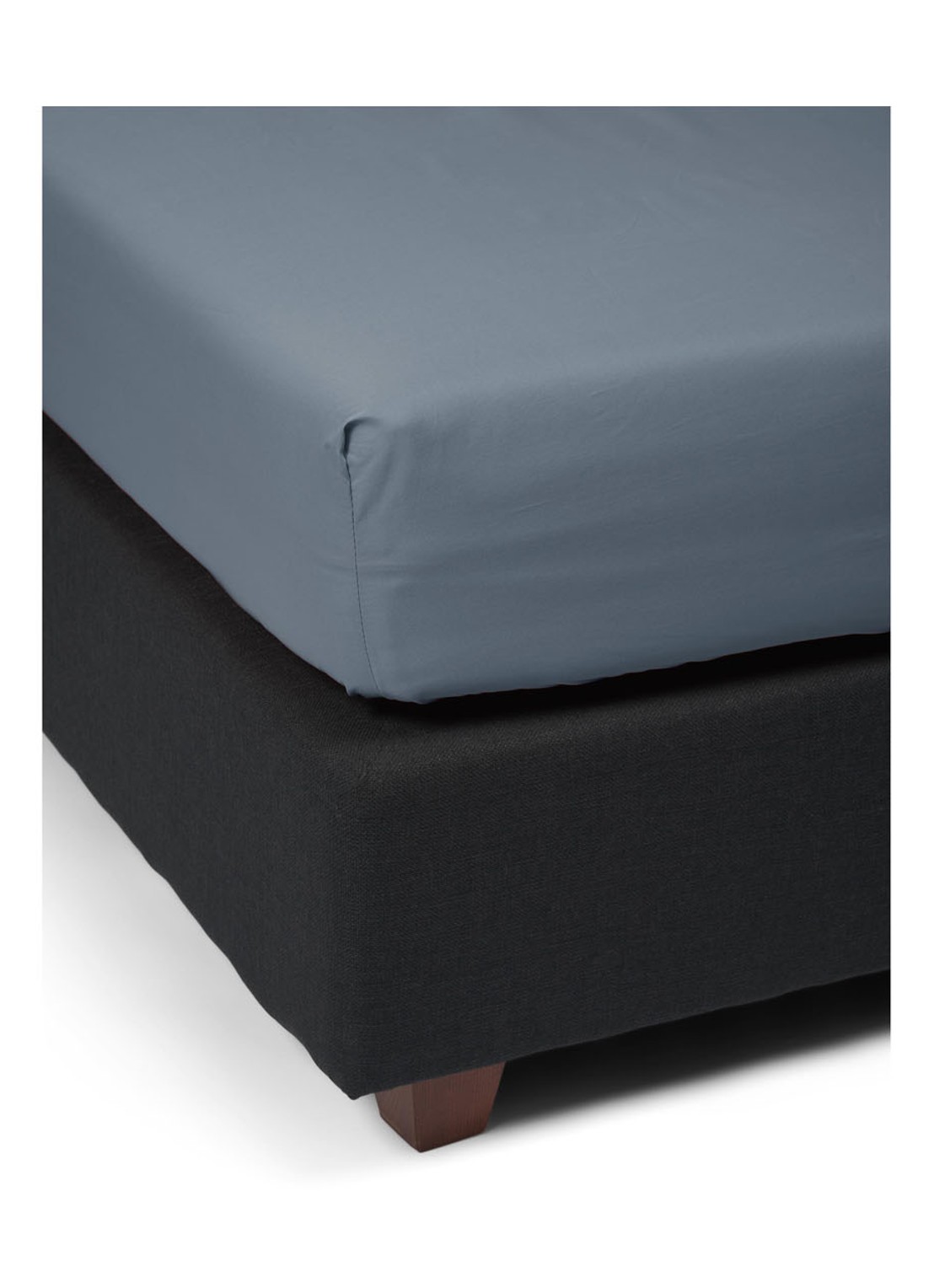 Essenza Minte hoeslaken van katoensatijn 300TC, hoekhoogte 35 cm - achterkant 5 jeans