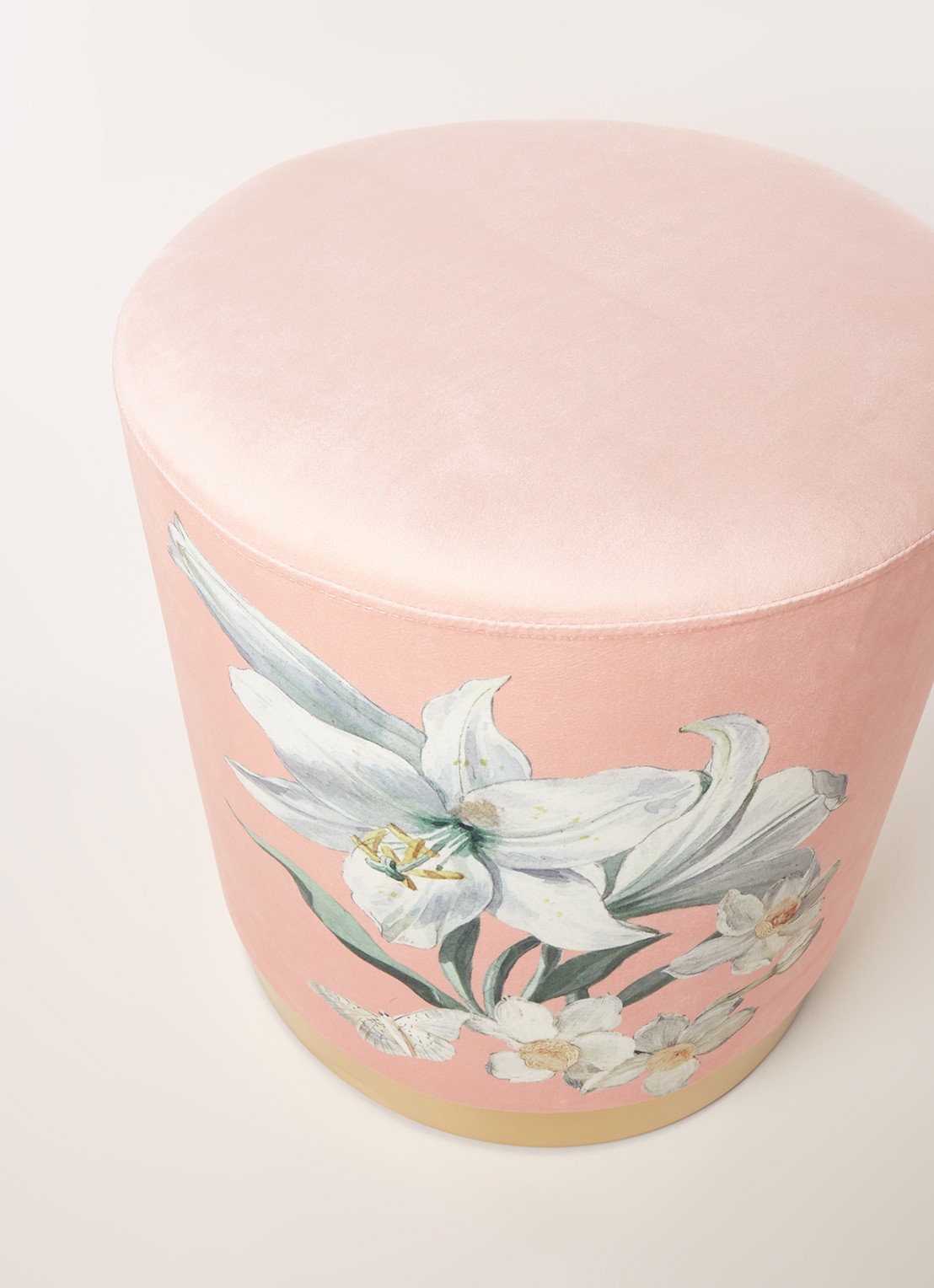 Essenza Rosalee poef 40 cm - detail 3 roze