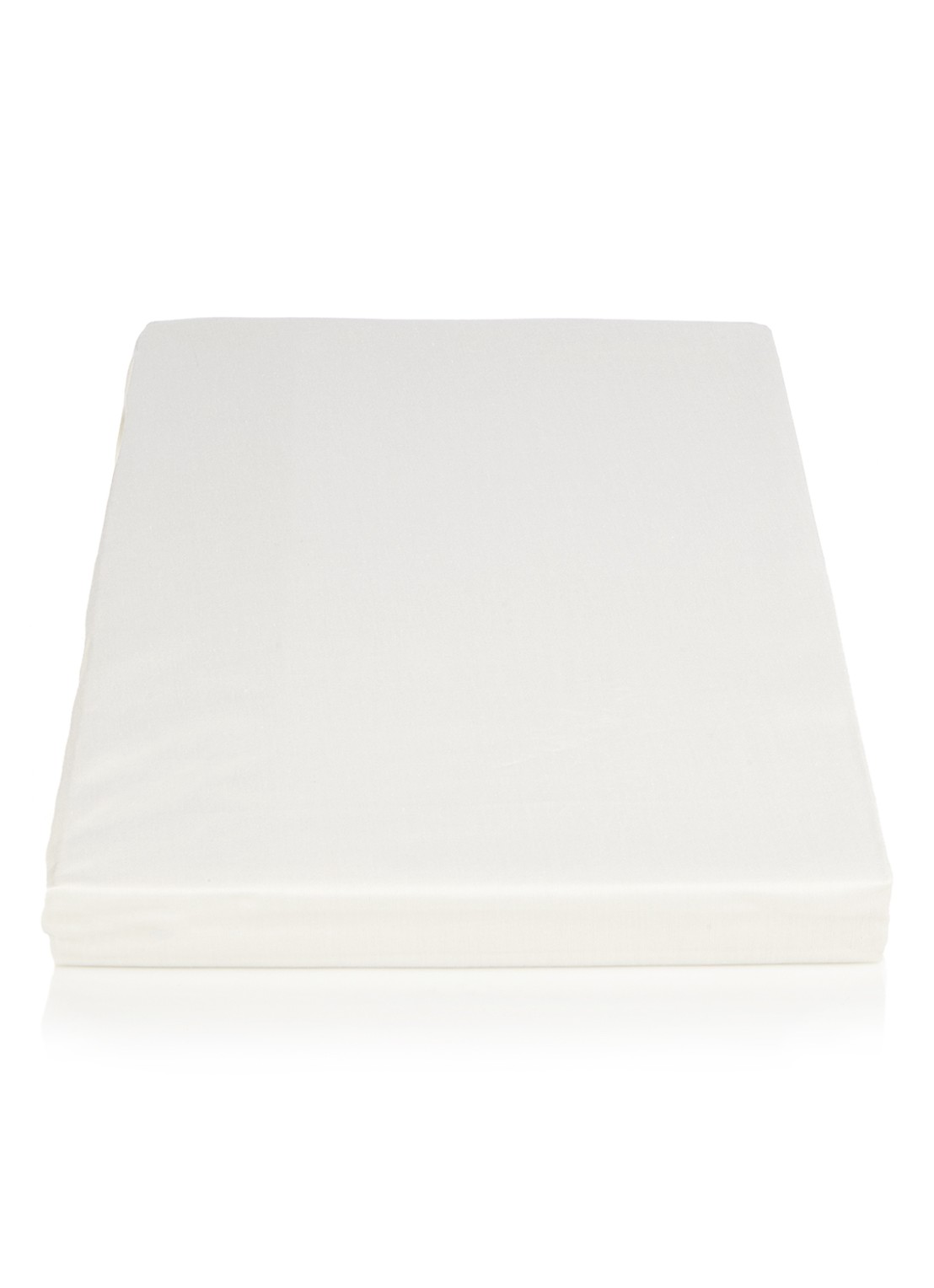 Essenza Satin topper hoeslaken van katoensatijn, hoekhoogte 13 cm - voorkant gebroken wit