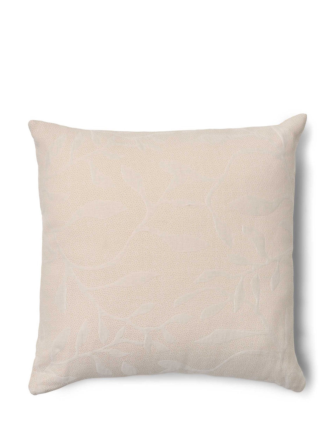 Essenza Willow sierkussen 50 x 50 cm - voorkant vanillegeel