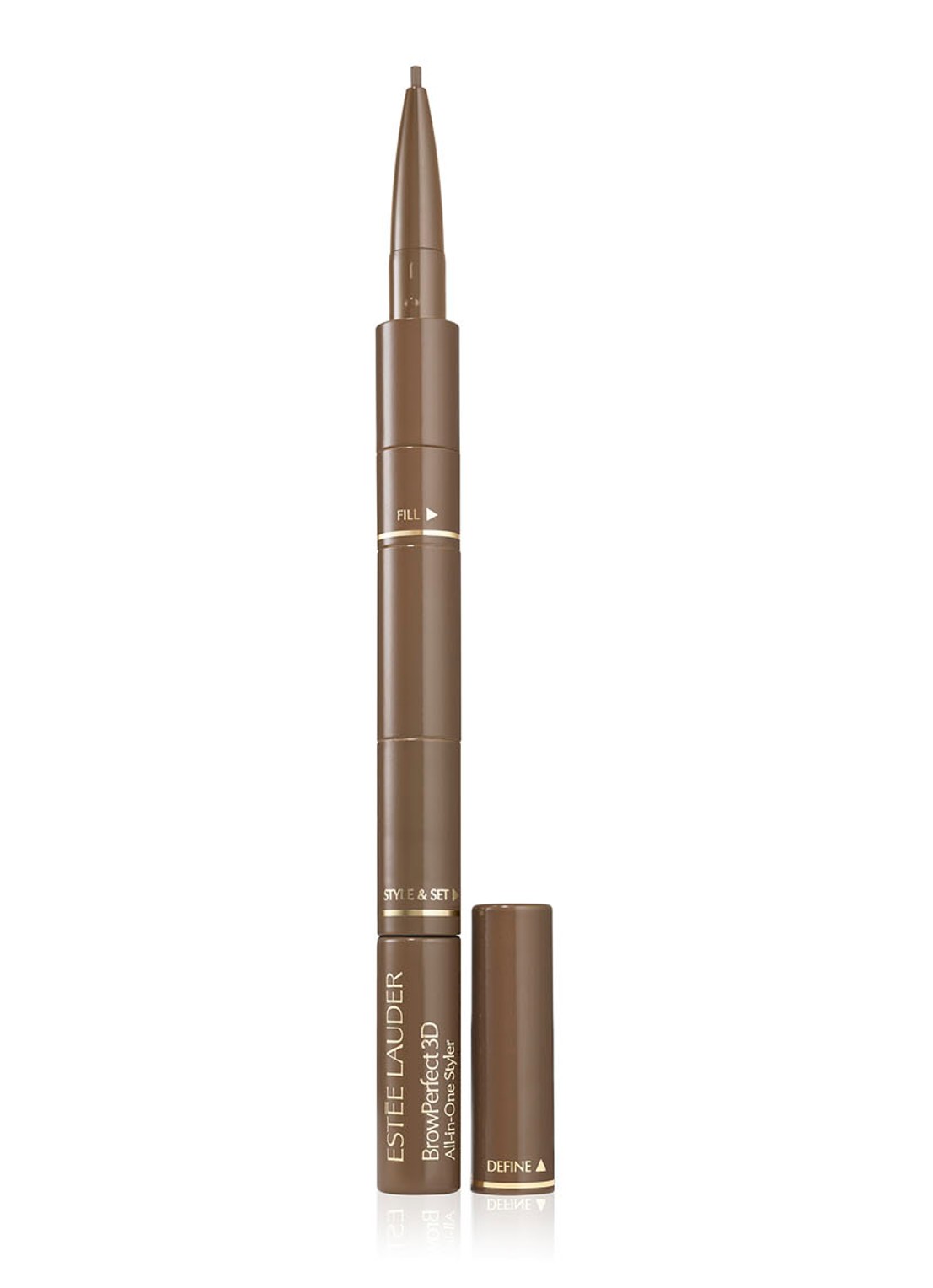 Estée Lauder Brow Perfect 3D All-in-One Styler Multi-Tasker - 3-in-1 wenkbrauwpotlood - voorkant taupe