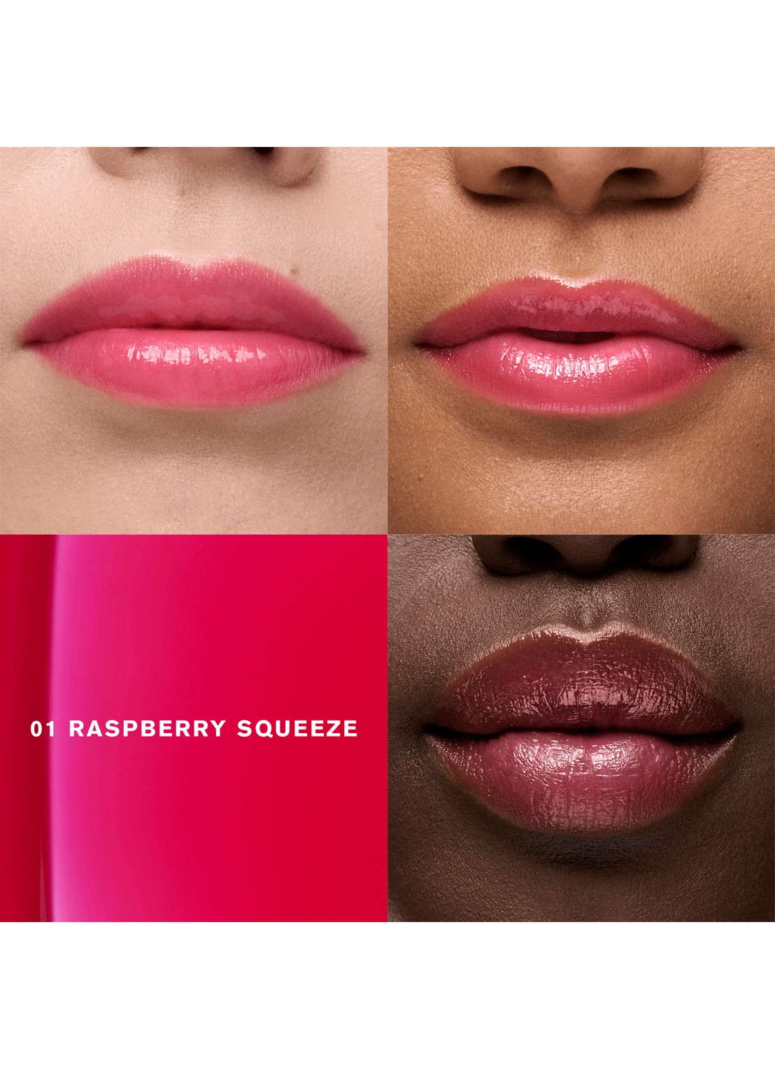 Estée Lauder Glossy Pout Lip Oil -  lipolie - detail 2 raspberry squeeze