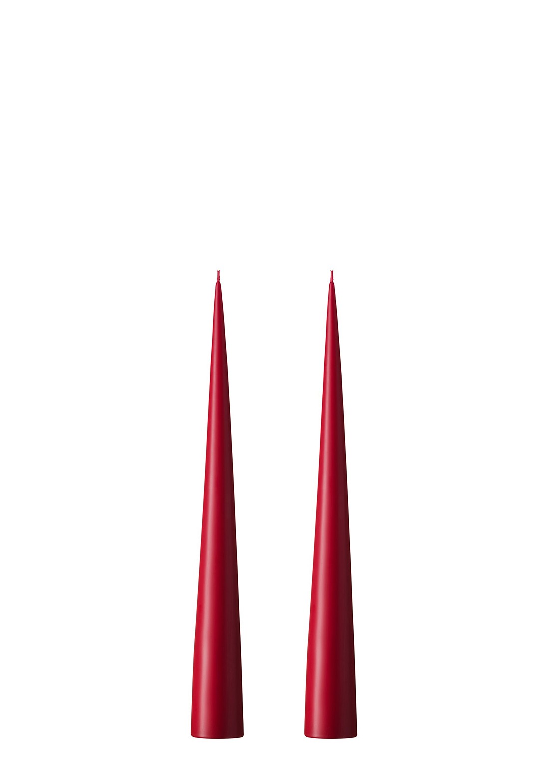 ester & erik Cone dinerkaars 25 cm set van 2 - voorkant rood