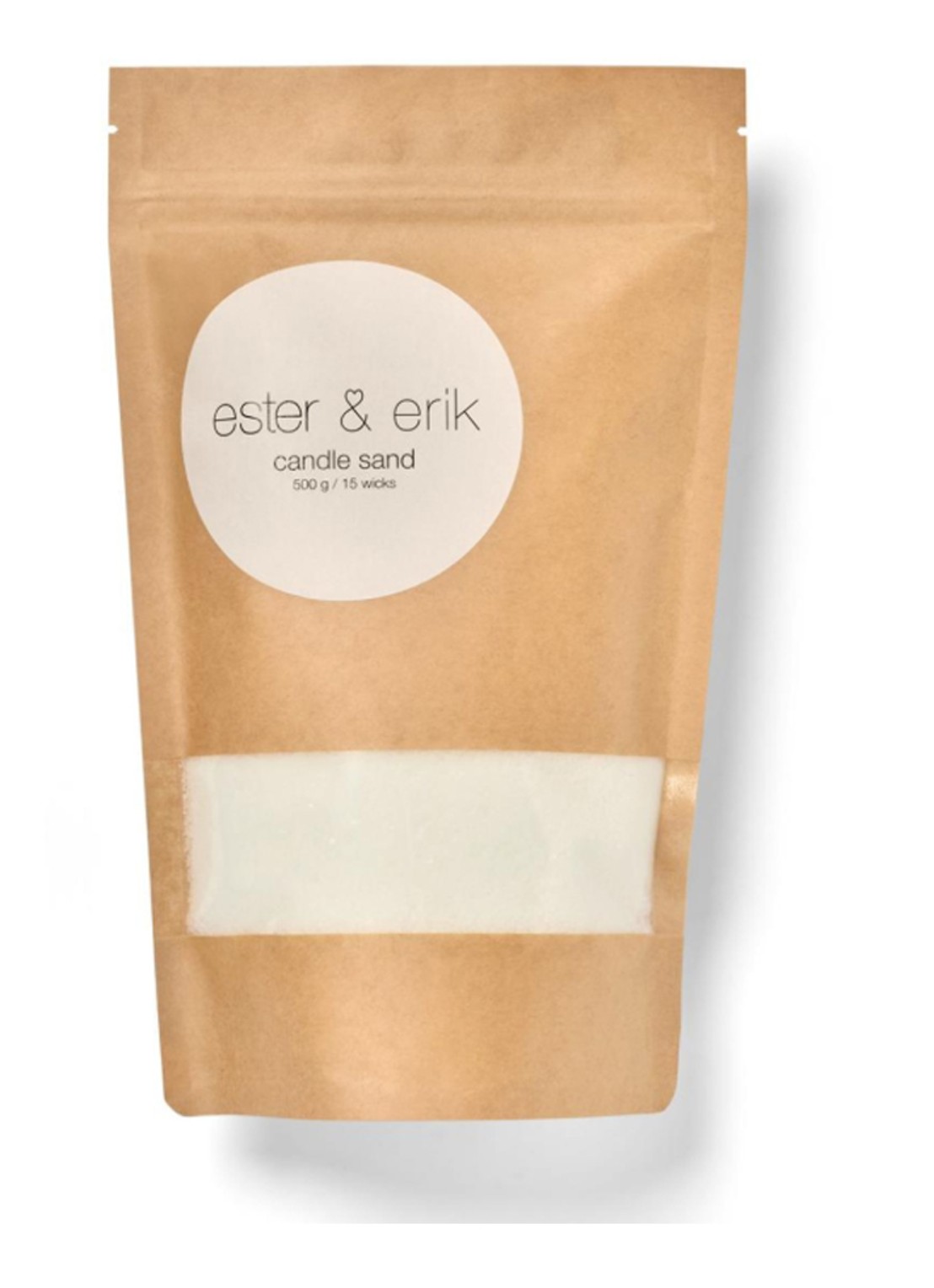 ester & erik Kaarsenzand 500 gram - voorkant gebroken wit
