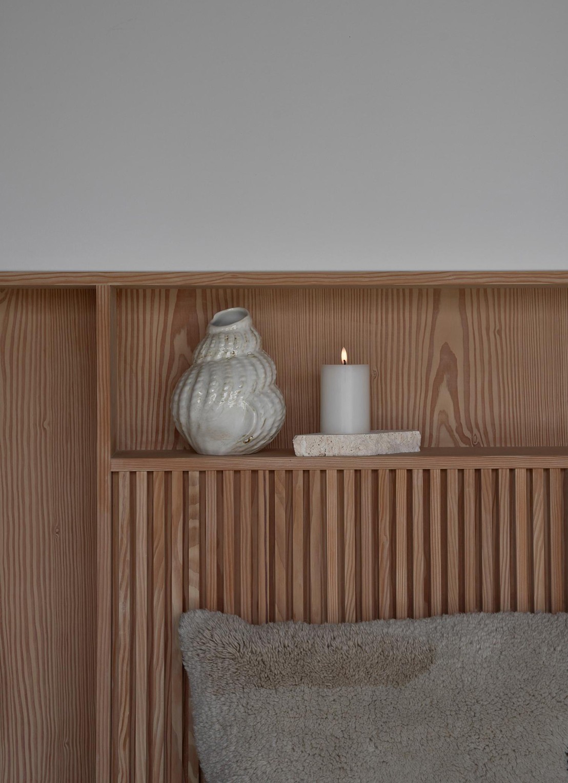 ester & erik Led-kaars 10 cm - voorkant 2 wit