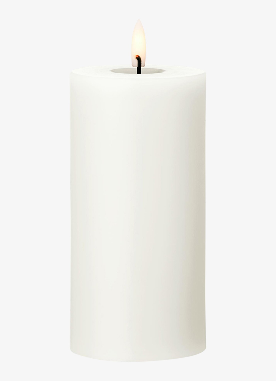 ester & erik LED-kaars 15 cm - voorkant wit