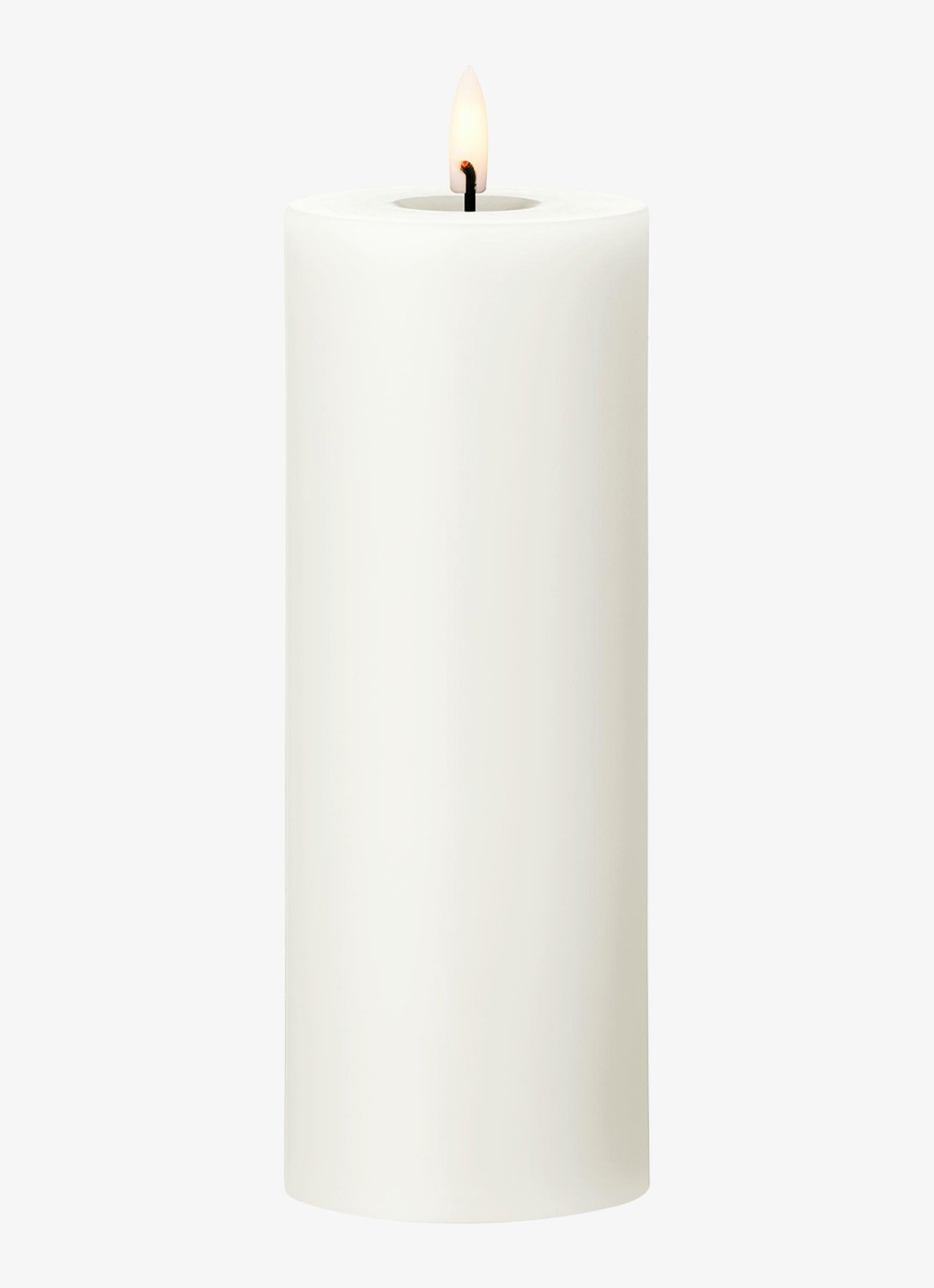 ester & erik LED-kaars 20 cm  - voorkant wit