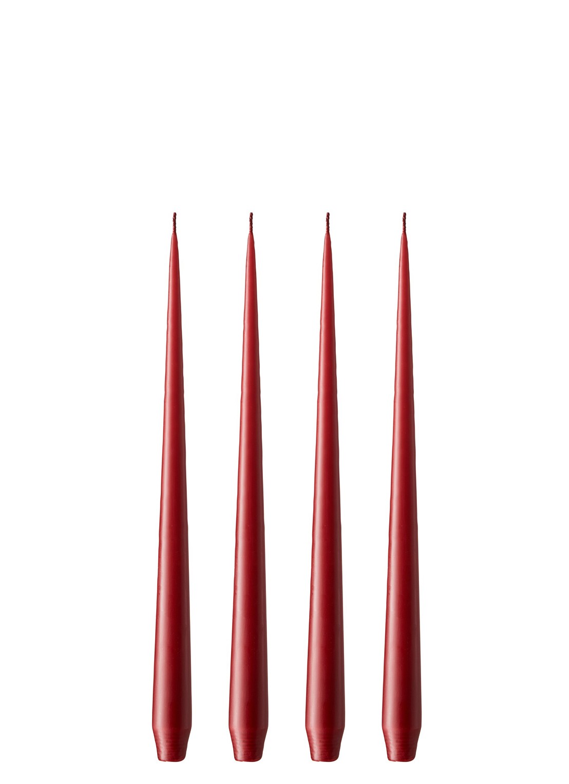 ester & erik Taper dinerkaars 32 cm set van 4 - voorkant rood