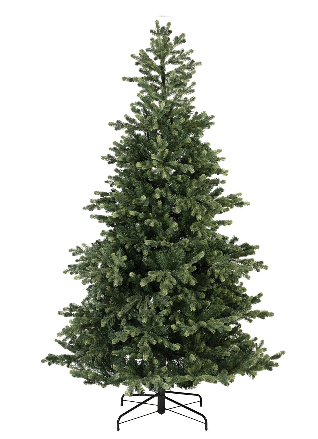 Everlands Geneva Fir kunstkerstboom 210 cm - voorkant groen