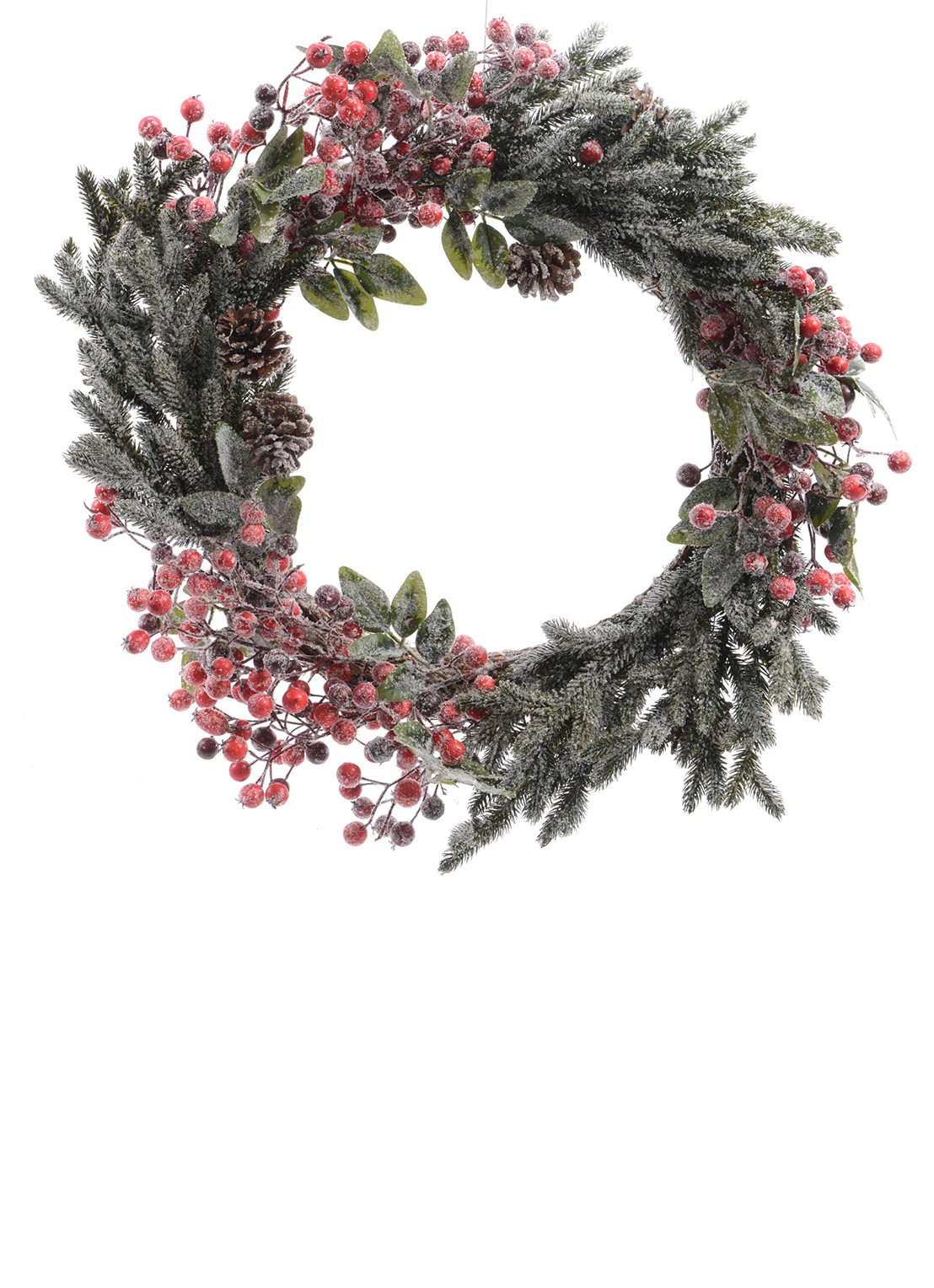 Everlands Kerstkrans 40 cm - voorkant groen