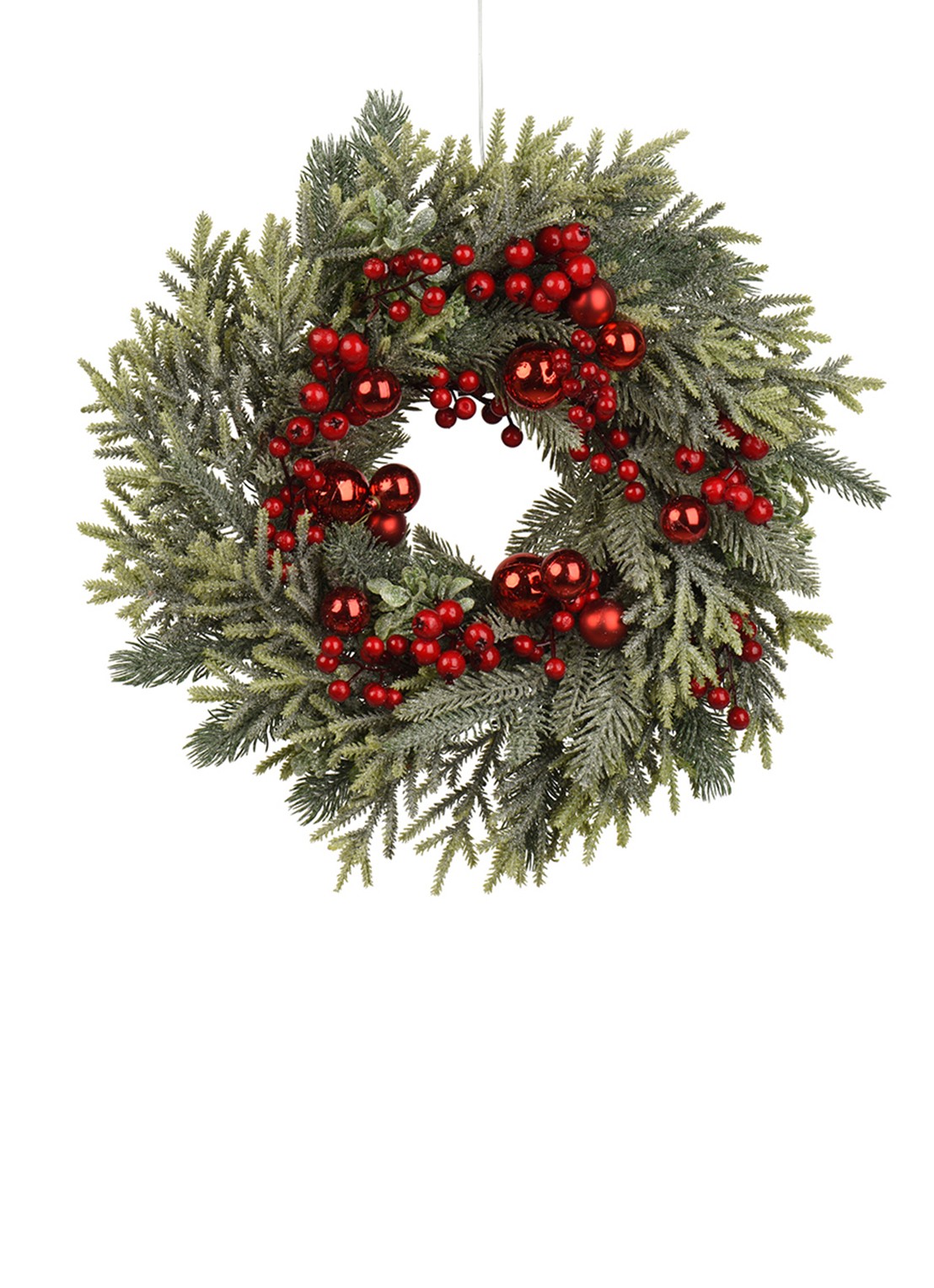 Everlands Kerstkrans 40 cm - voorkant groen