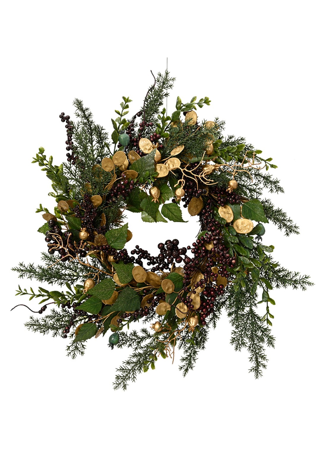 Everlands Kerstkrans 40 cm - voorkant groen