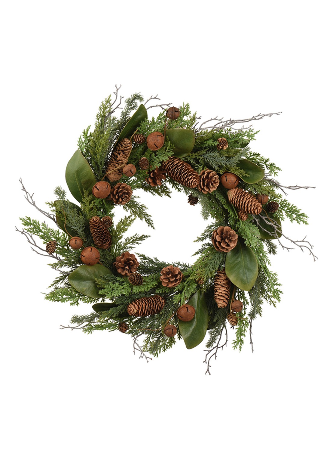 Everlands Kerstkrans 60 cm - voorkant groen
