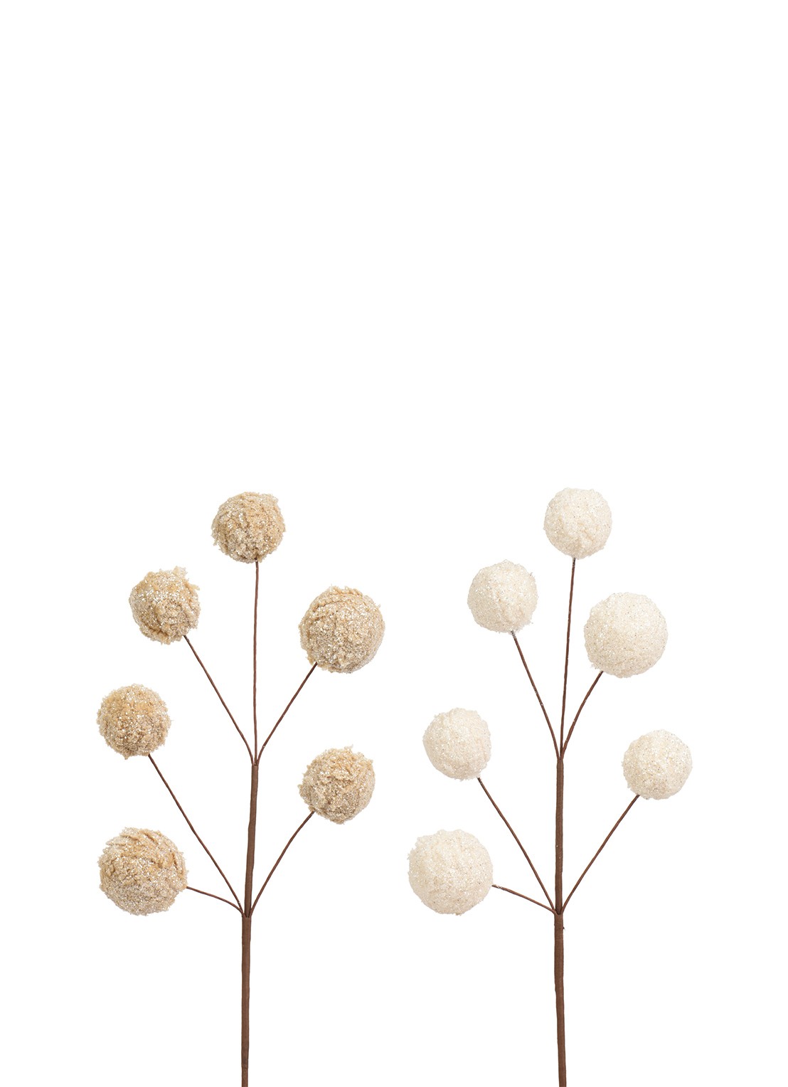 Everlands Spray kersttak 51 cm - voorkant beige