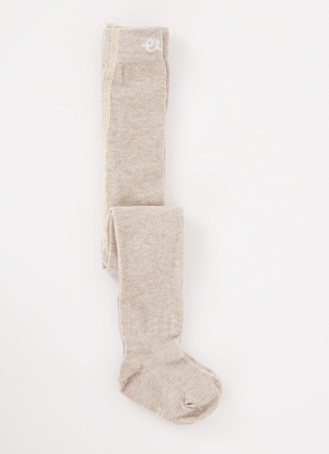 Ewers Fijnegebreide babymaillot in katoenblend - voorkant 2 donkerbeige