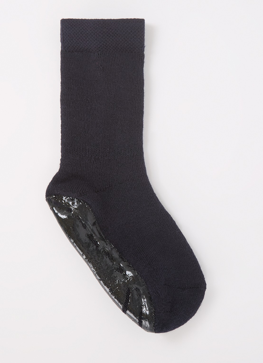 Ewers Huissokken in katoenblend met anti-slip 2-pack - voorkant donkerblauw