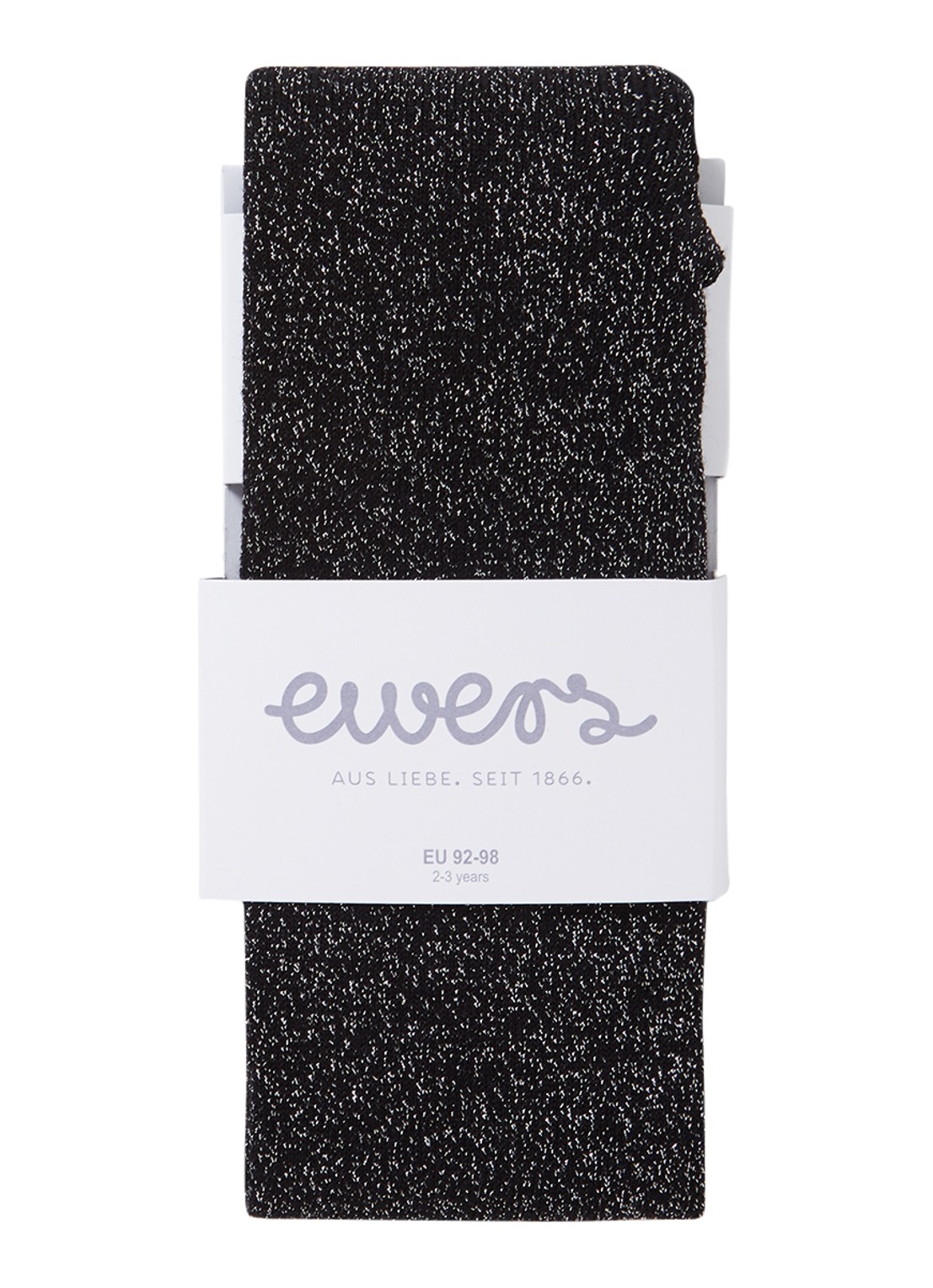 Ewers Maillot met glitter - voorkant zwart